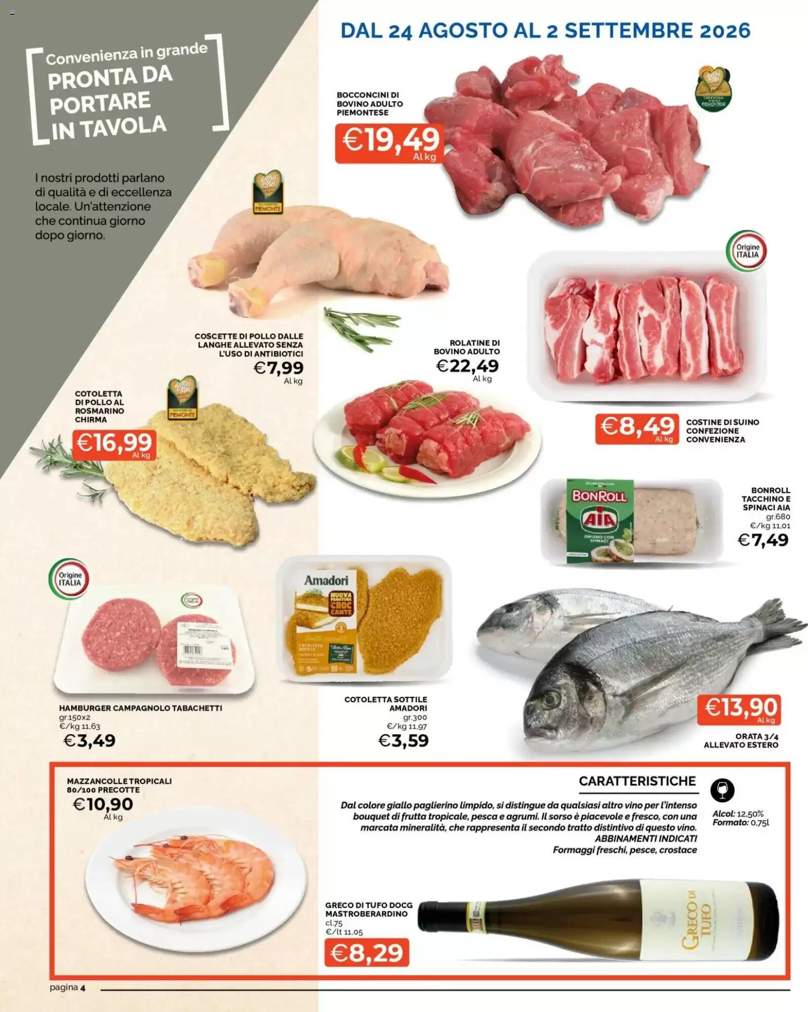 Volantino promozionale Mercatò  valide dal 24/08/2026 - Pagina 4.
