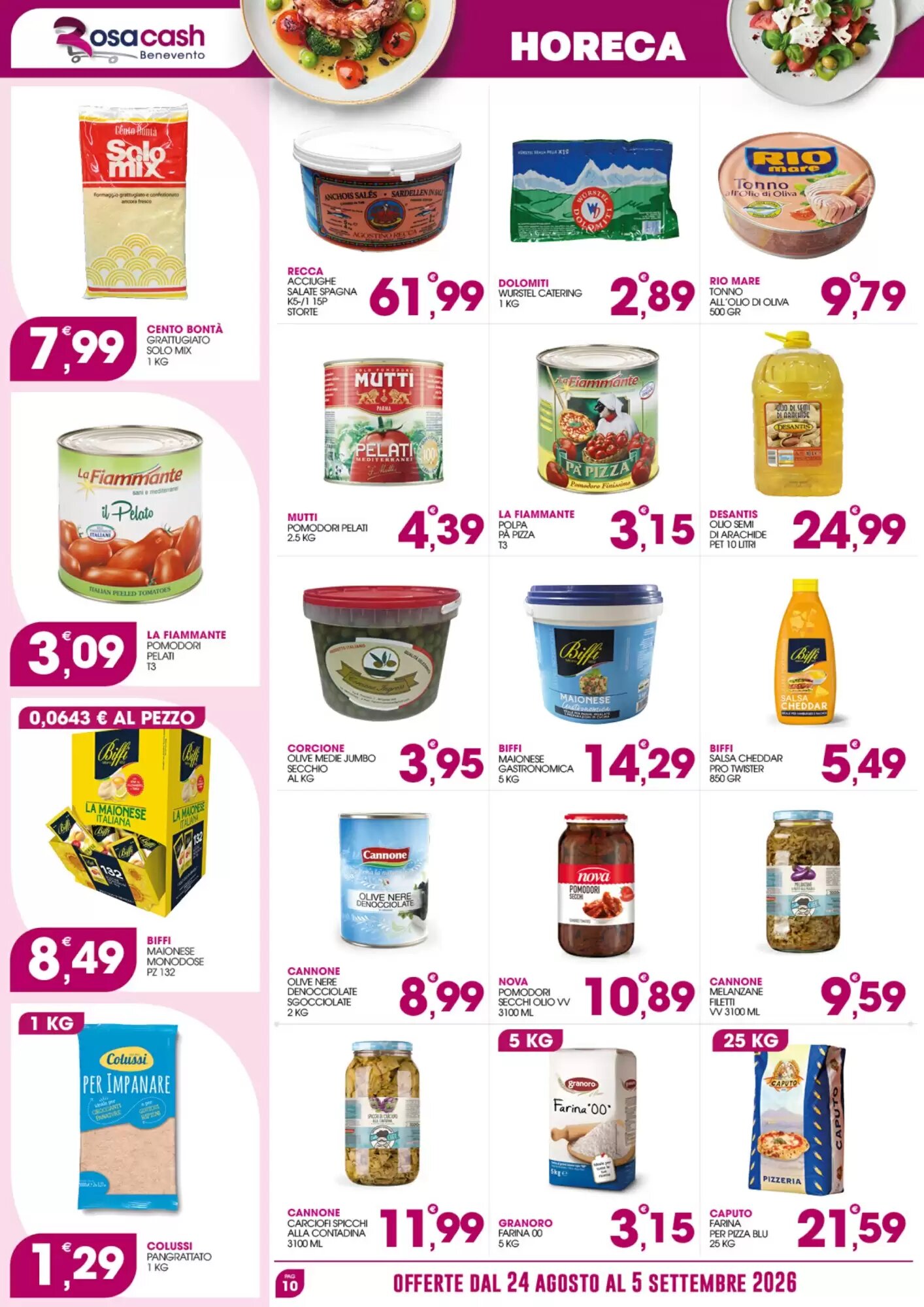 Volantino promozionale Rosa Cash  valide dal 24/08/2026 - Pagina 10.