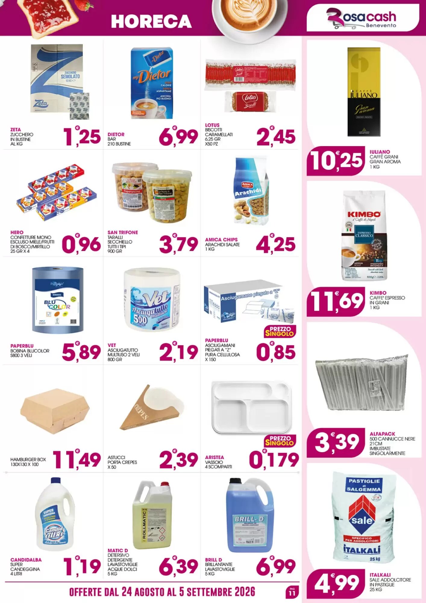 Volantino promozionale Rosa Cash  valide dal 24/08/2026 - Pagina 11.