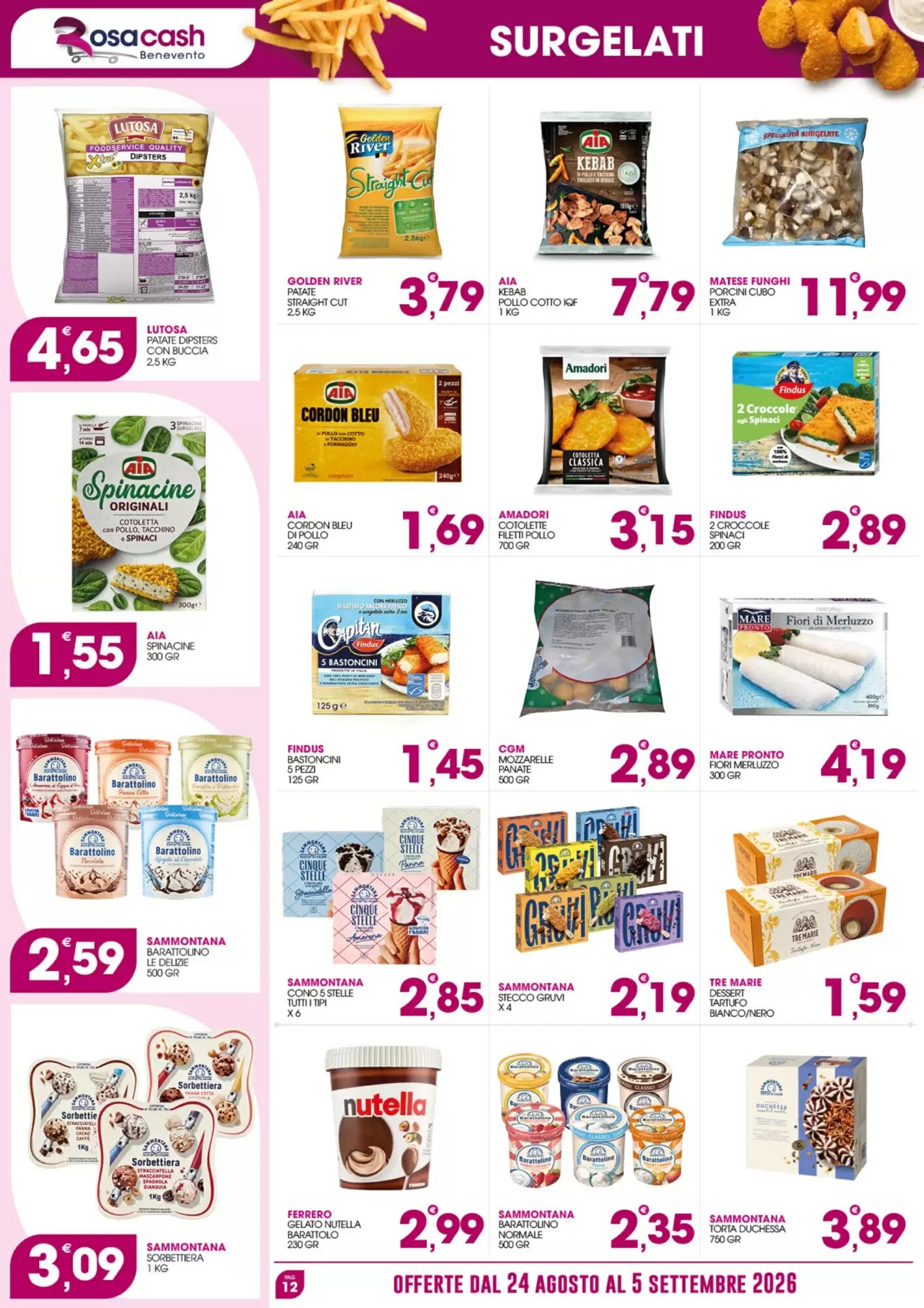 Volantino promozionale Rosa Cash  valide dal 24/08/2026 - Pagina 12.