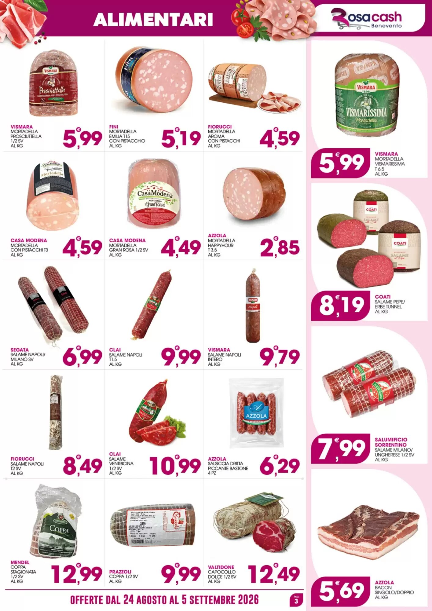 Volantino promozionale Rosa Cash  valide dal 24/08/2026 - Pagina 3.