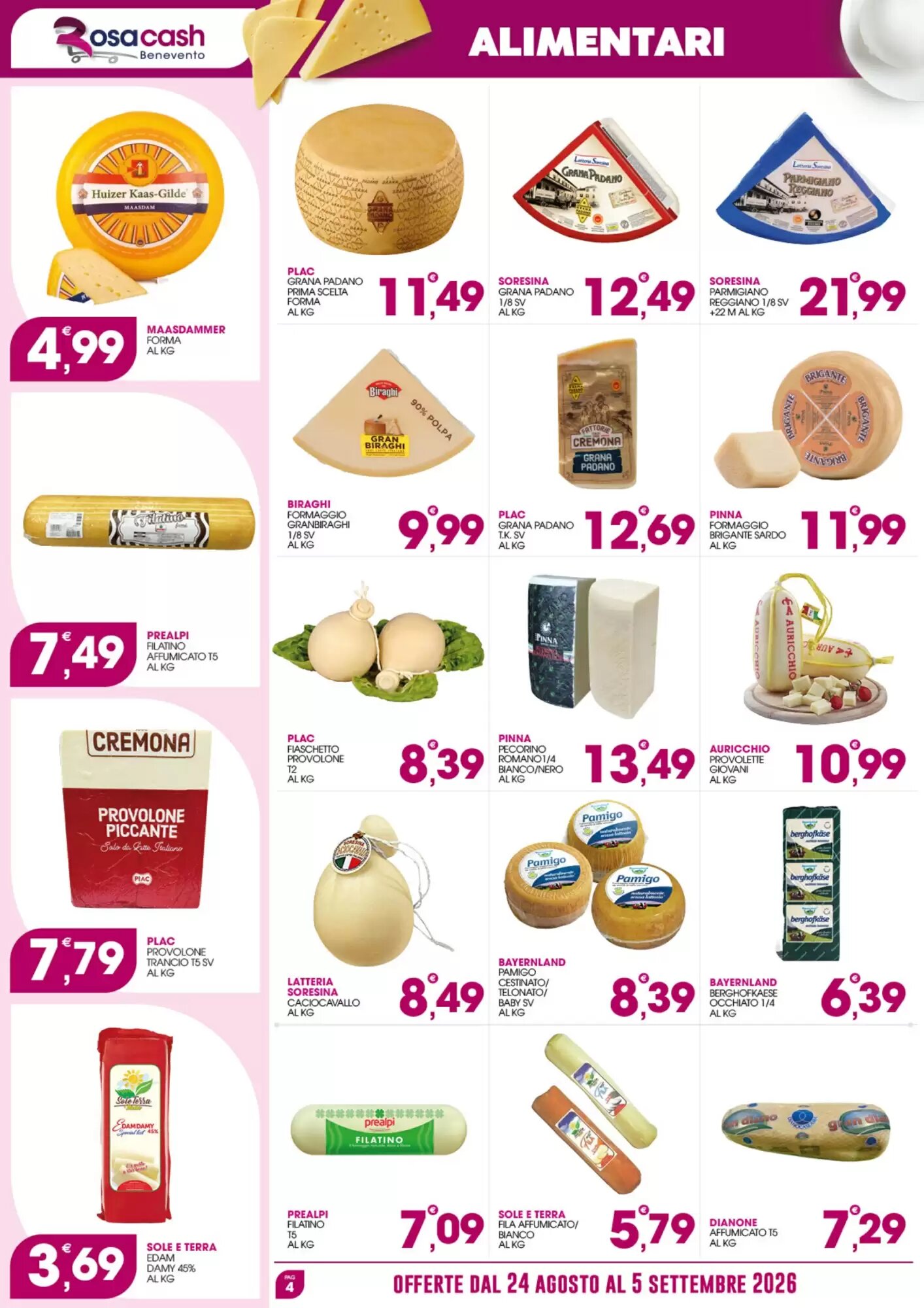 Volantino promozionale Rosa Cash  valide dal 24/08/2026 - Pagina 4.