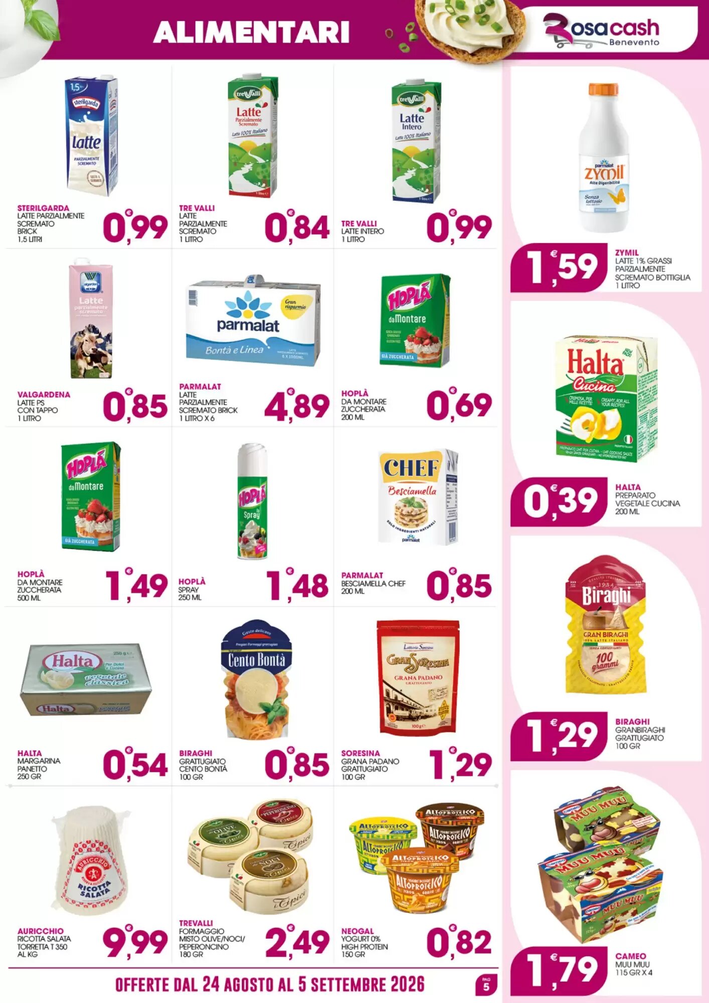 Volantino promozionale Rosa Cash  valide dal 24/08/2026 - Pagina 5.
