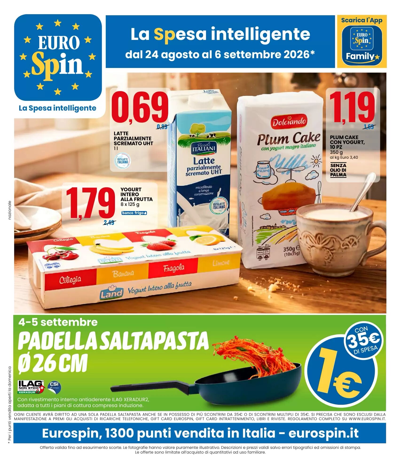 Volantino promozionale Eurospin  valide dal 24/08/2026 - Pagina 1.