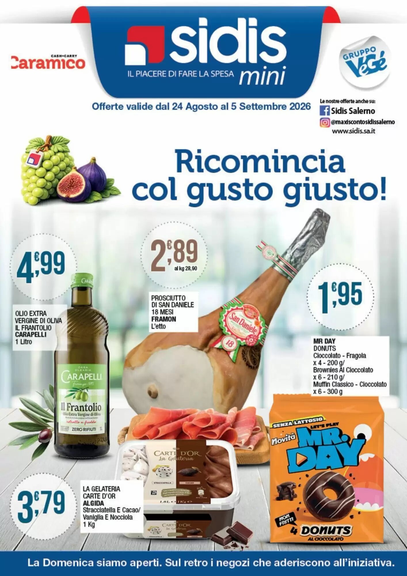 Volantino promozionale Sidis valide dal 24/08/2026 - Pagina 1.
