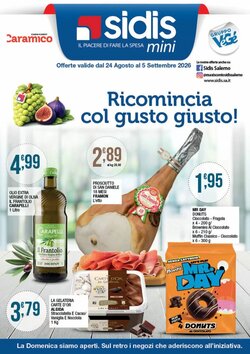 Volantino promozionale Sidis  valide dal 24/08/2026