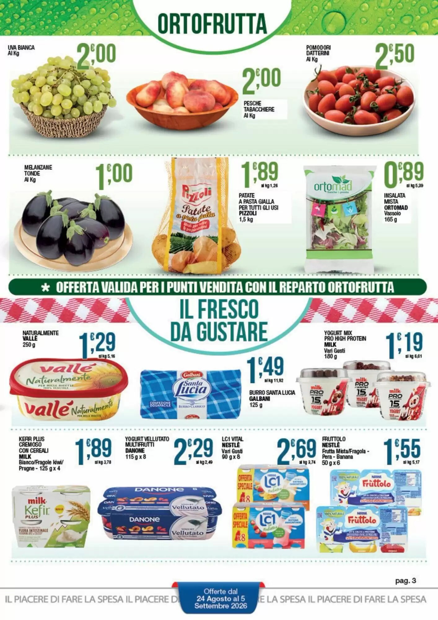 Volantino promozionale Sidis  valide dal 24/08/2026 - Pagina 3.