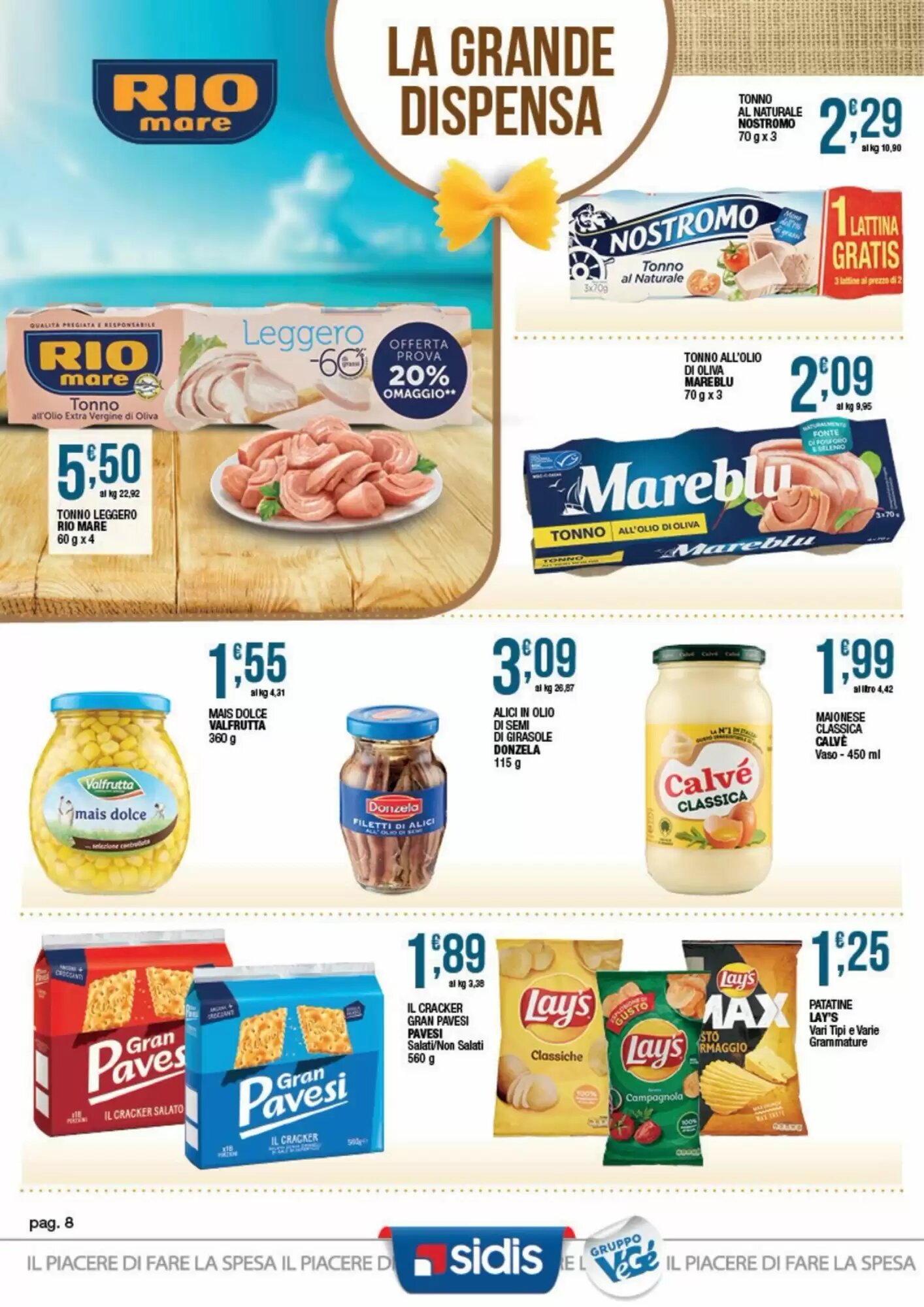 Volantino promozionale Sidis  valide dal 24/08/2026 - Pagina 8.