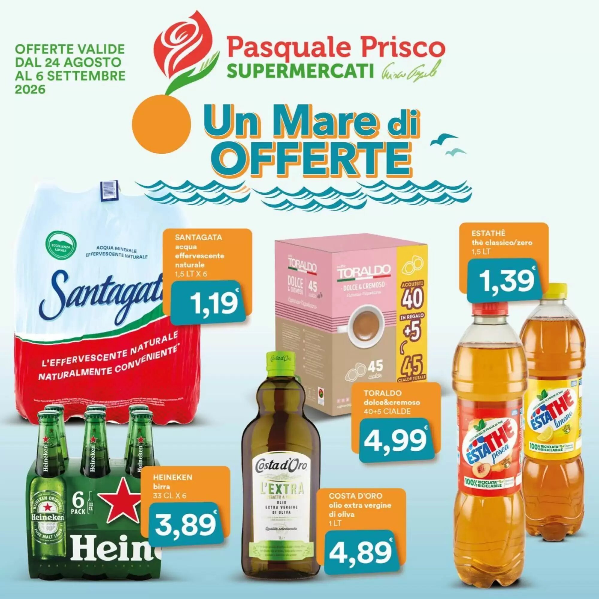 Volantino promozionale Supermercati Pasquale Prisco  valide dal 24/08/2026 - Pagina 1.