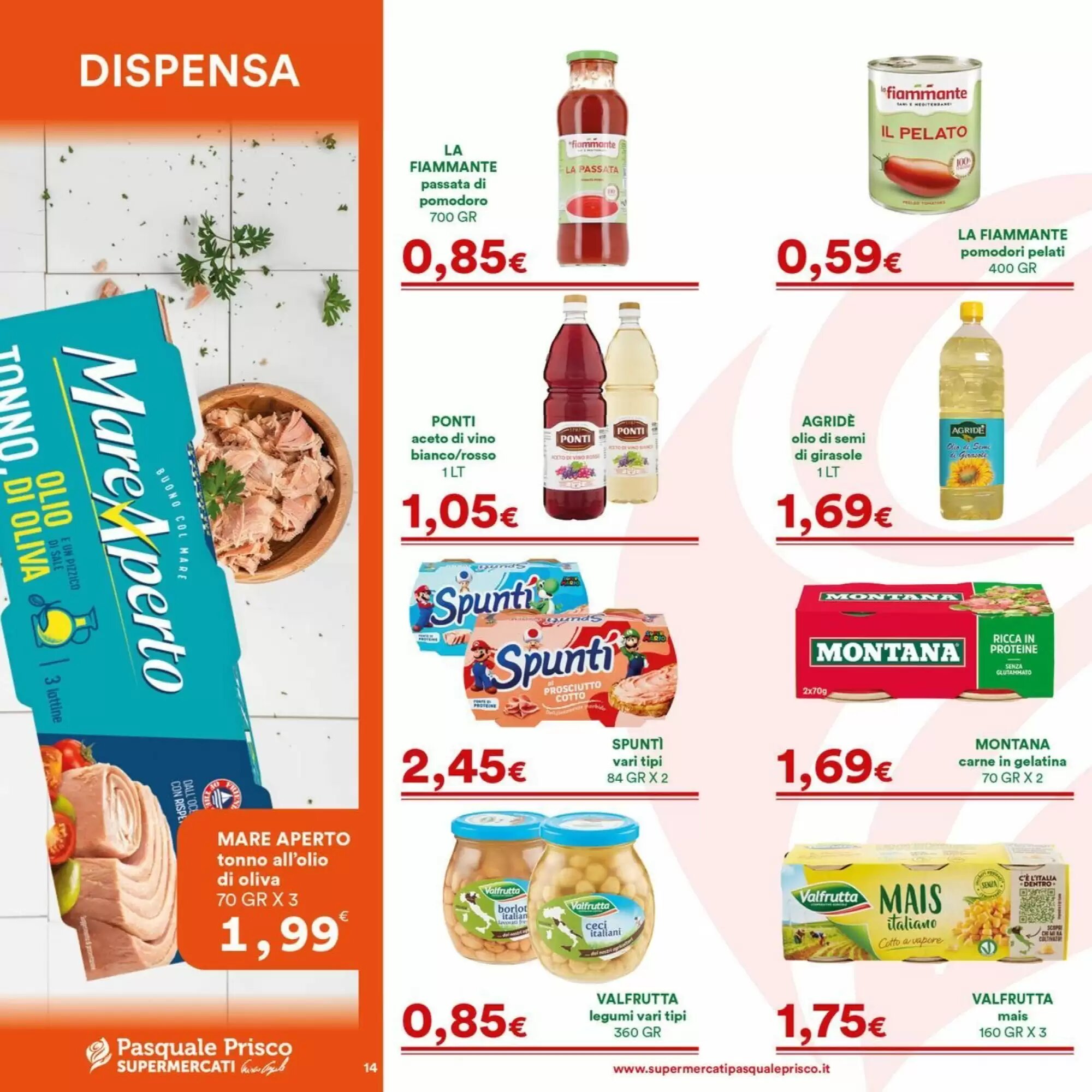 Volantino promozionale Supermercati Pasquale Prisco  valide dal 24/08/2026 - Pagina 14.