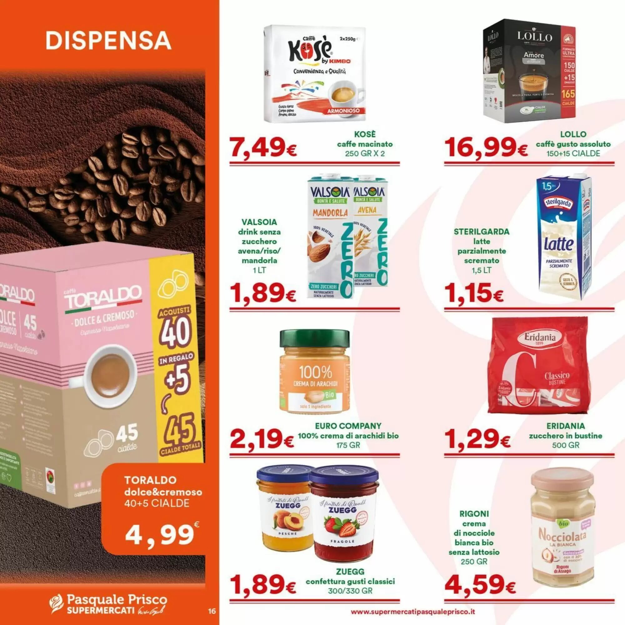 Volantino promozionale Supermercati Pasquale Prisco  valide dal 24/08/2026 - Pagina 16.