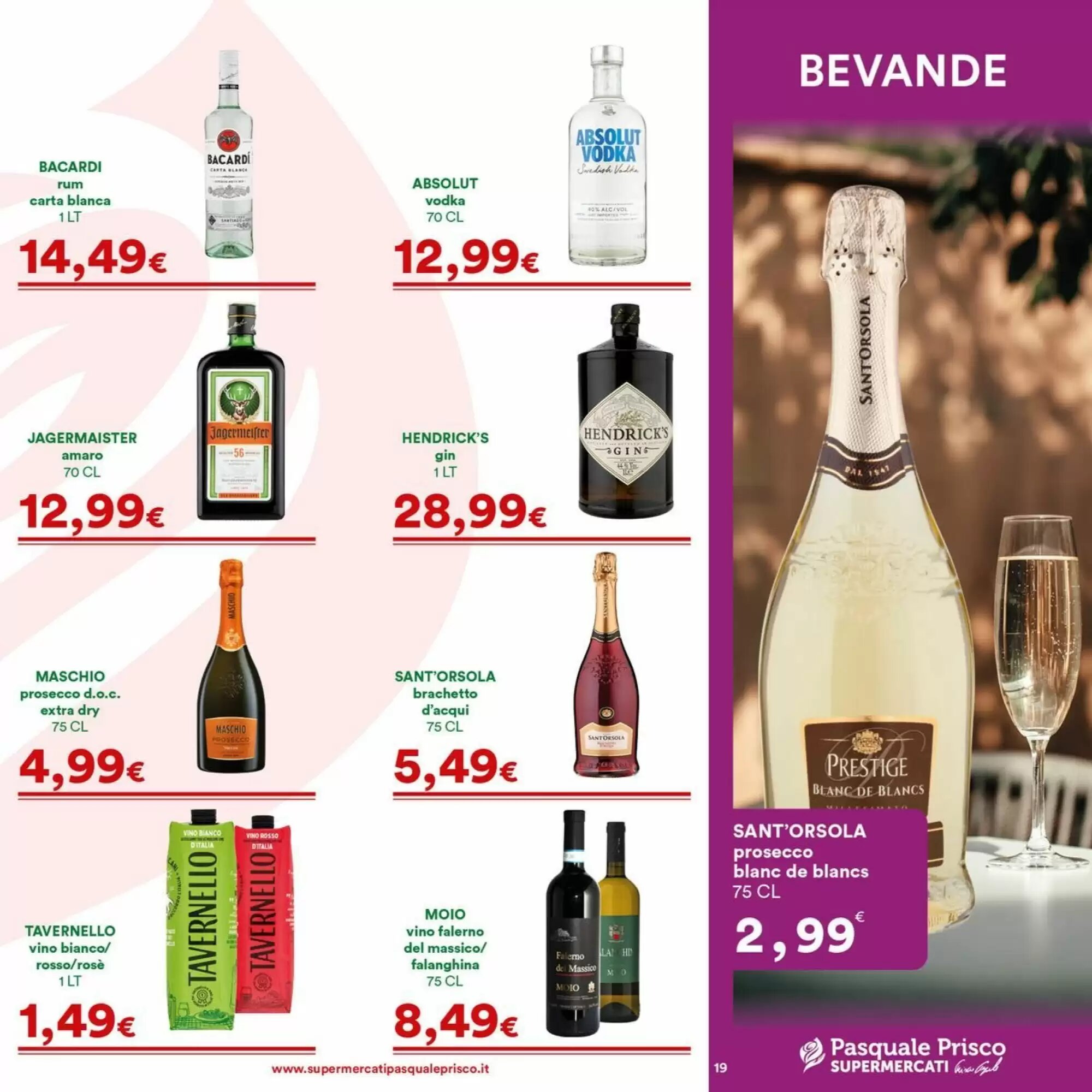 Volantino promozionale Supermercati Pasquale Prisco  valide dal 24/08/2026 - Pagina 19.