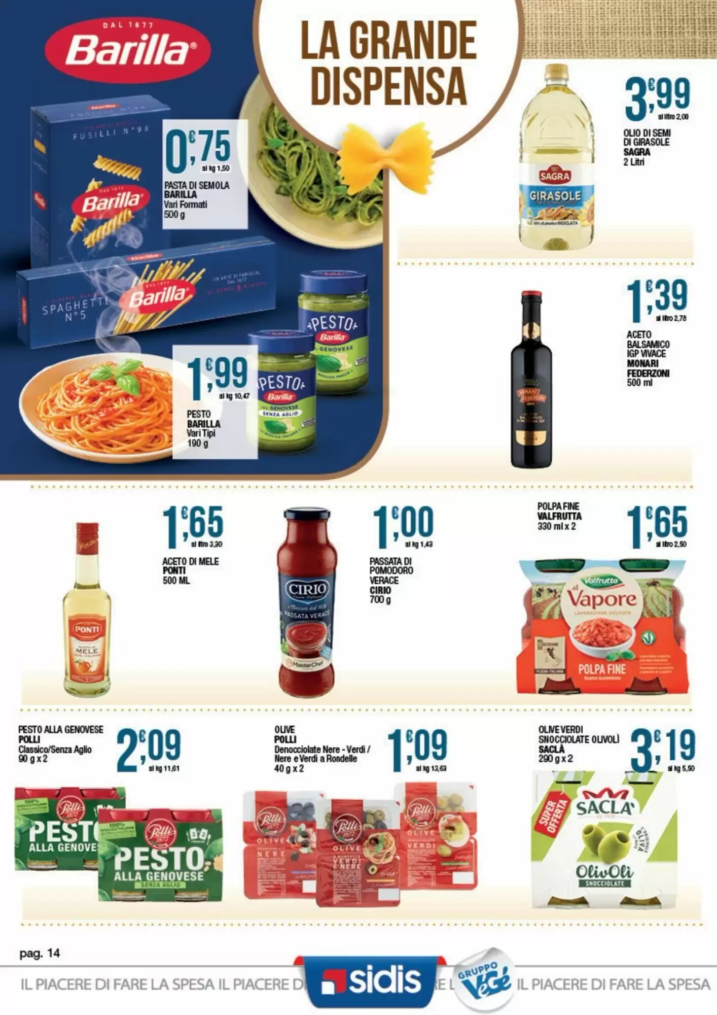 Volantino promozionale Sidis  valide dal 24/08/2026 - Pagina 14.