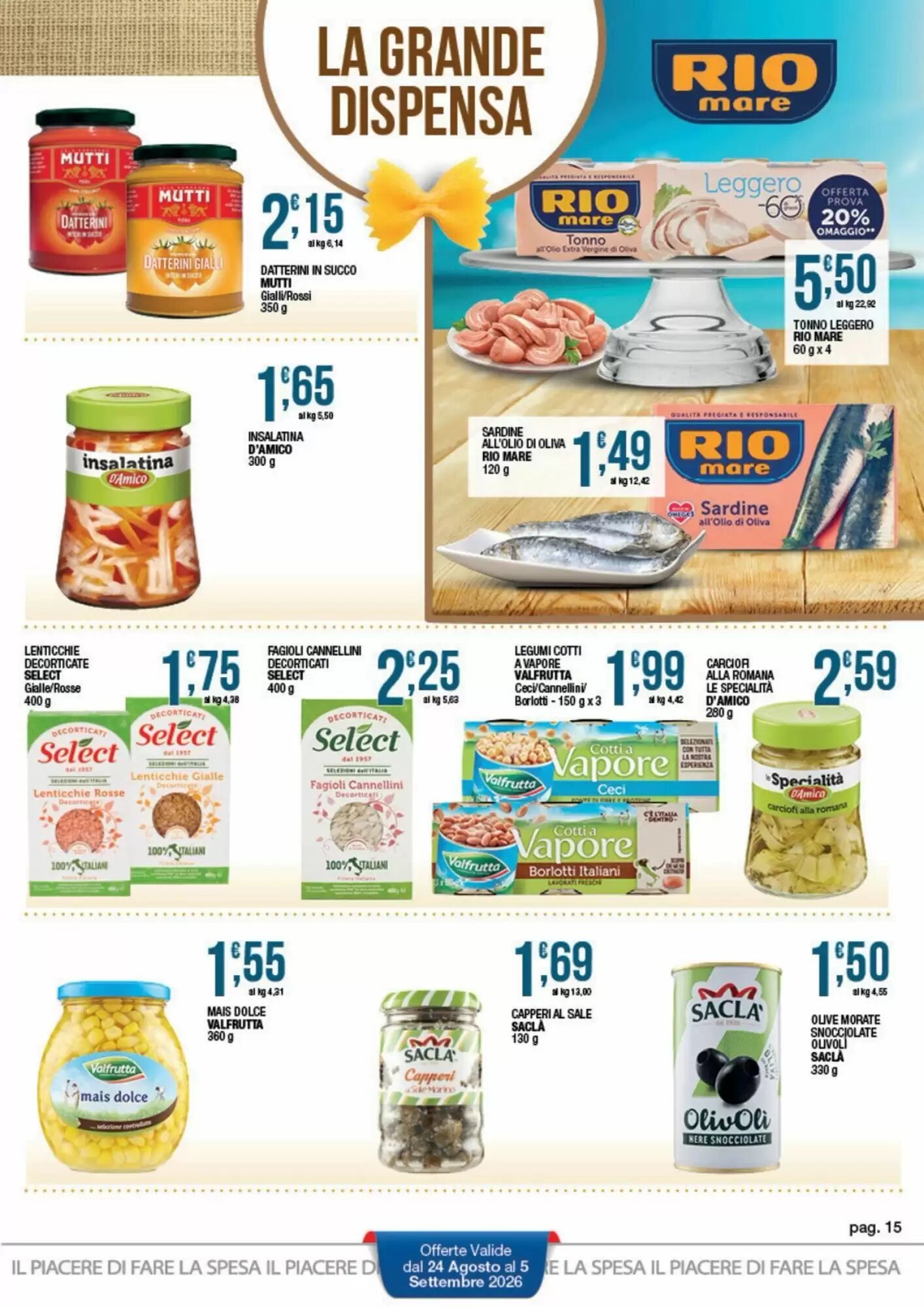 Volantino promozionale Sidis  valide dal 24/08/2026 - Pagina 15.