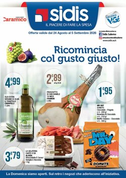 Volantino promozionale Sidis  valide dal 24/08/2026