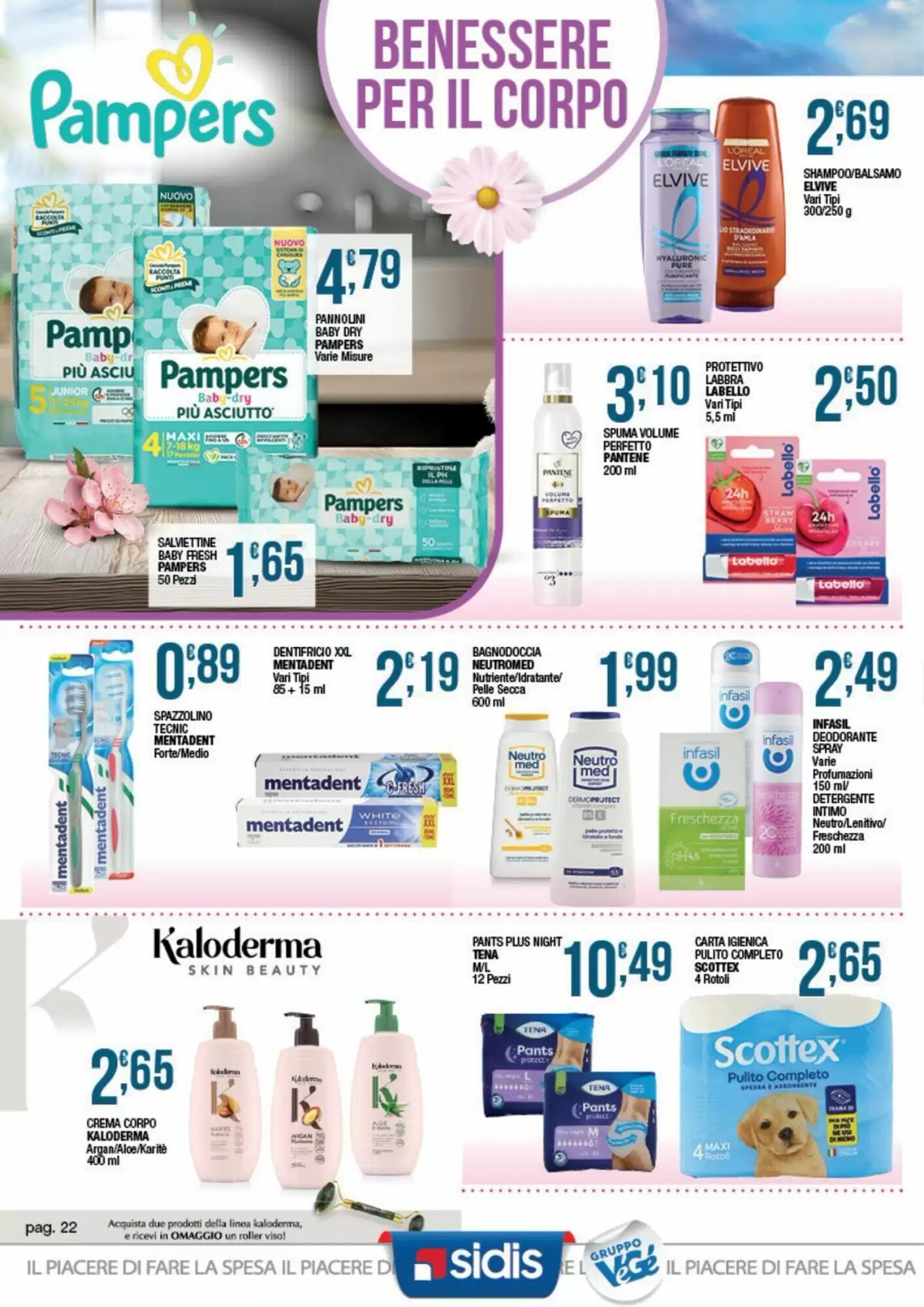 Volantino promozionale Sidis  valide dal 24/08/2026 - Pagina 22.