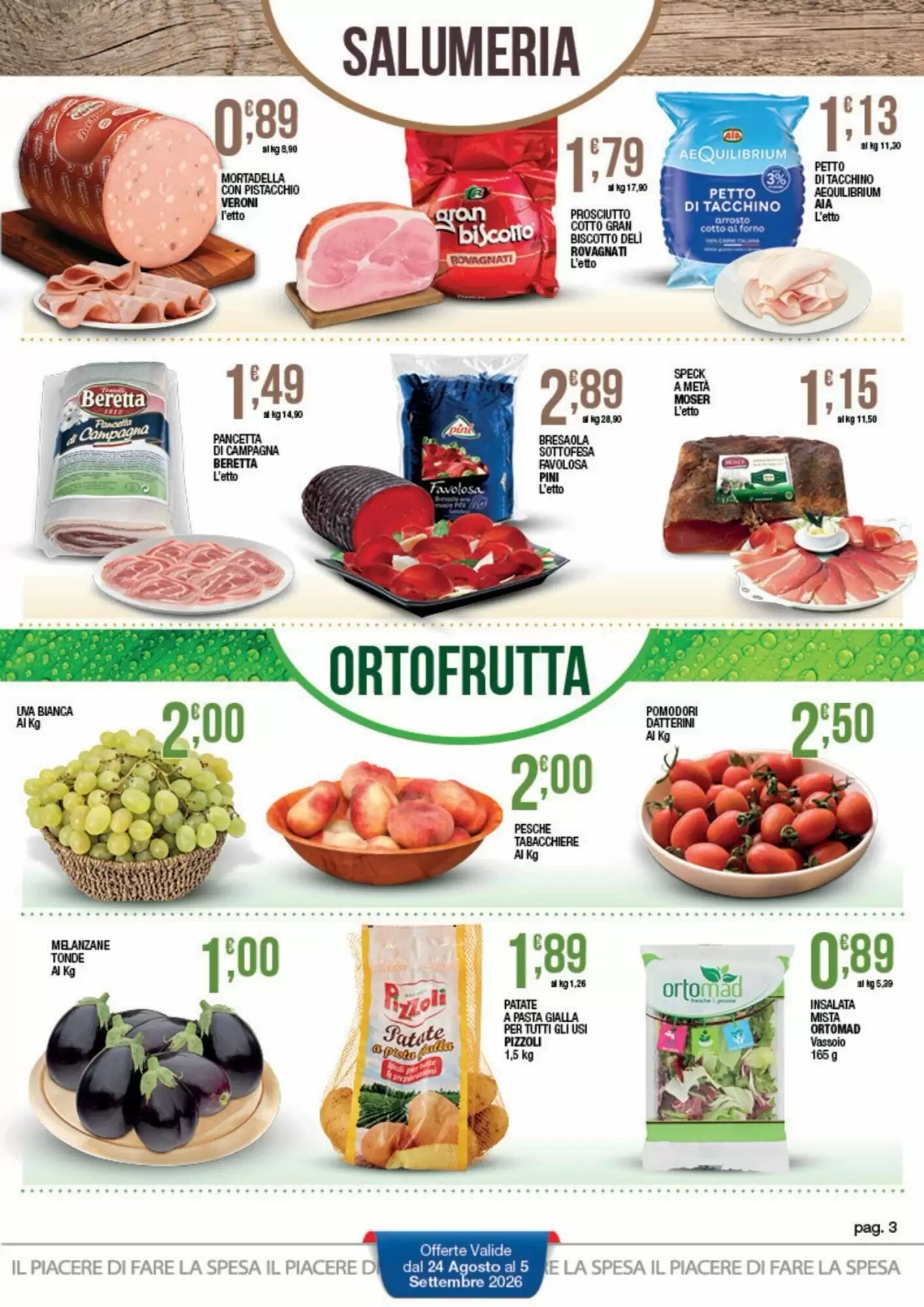Volantino promozionale Sidis  valide dal 24/08/2026 - Pagina 3.
