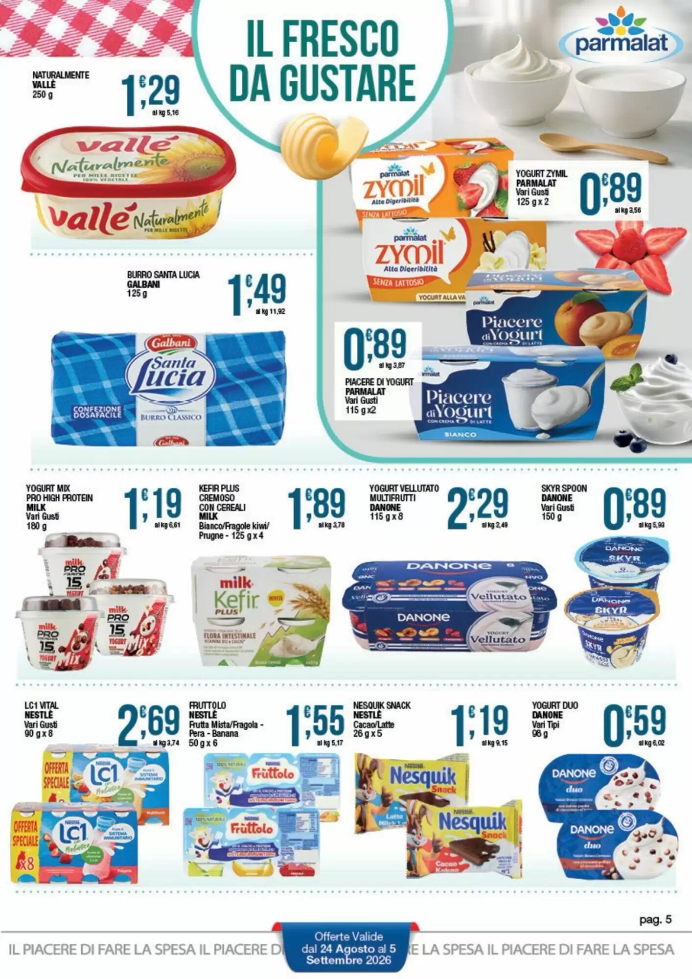 Volantino promozionale Sidis  valide dal 24/08/2026 - Pagina 5.