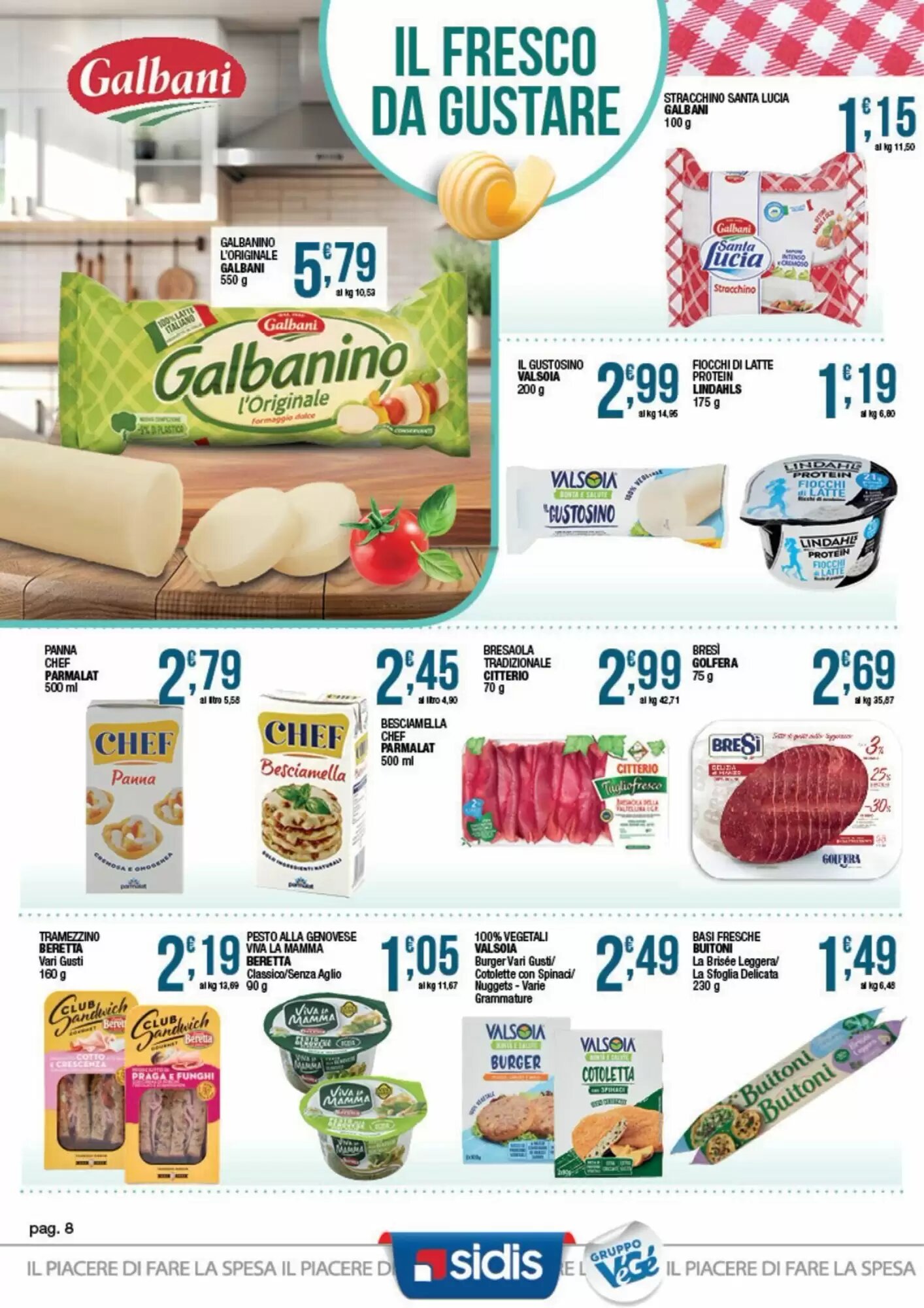 Volantino promozionale Sidis  valide dal 24/08/2026 - Pagina 8.