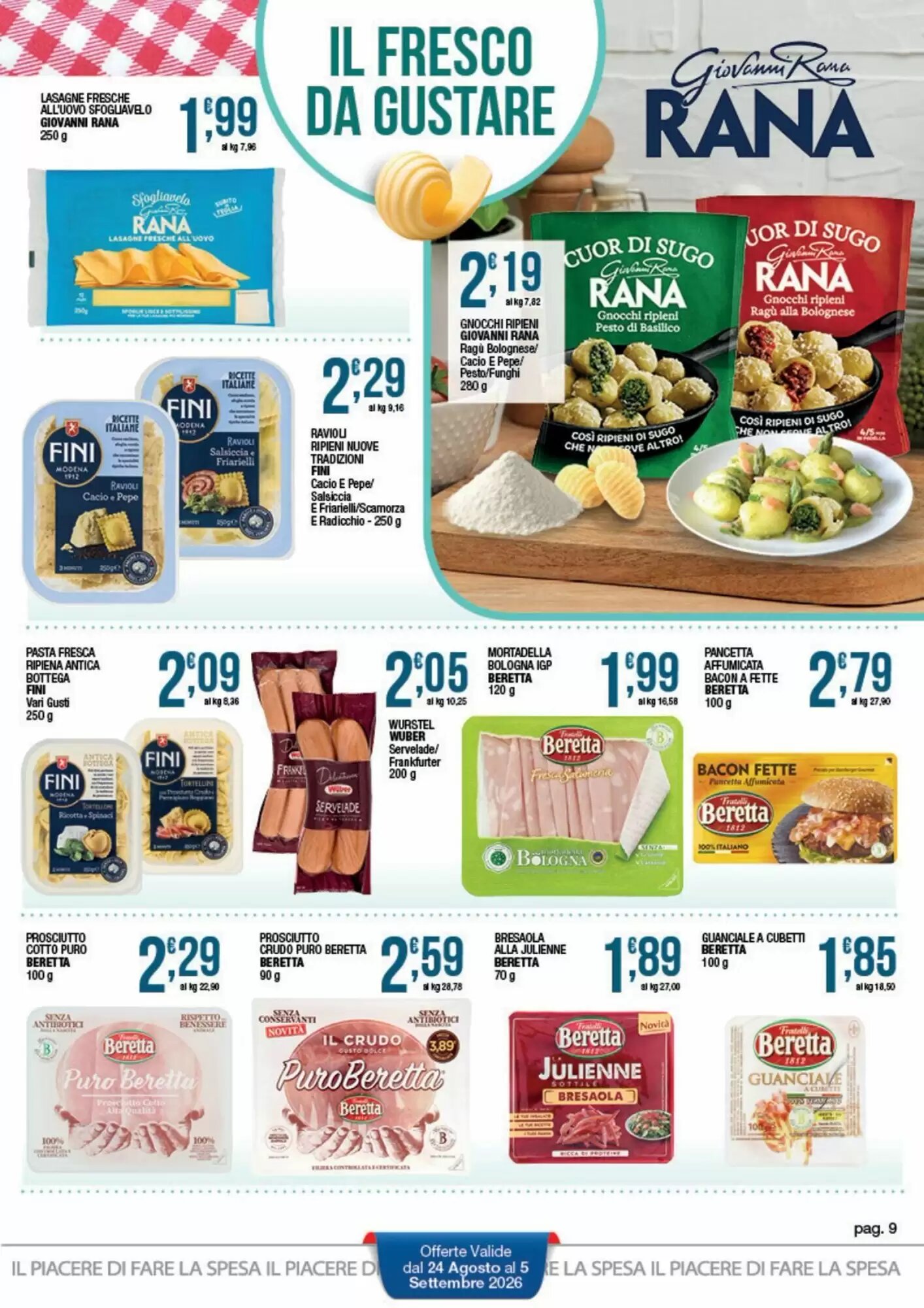 Volantino promozionale Sidis  valide dal 24/08/2026 - Pagina 9.