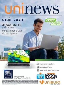 Volantino promozionale Unieuro  valide dal 24/08/2026