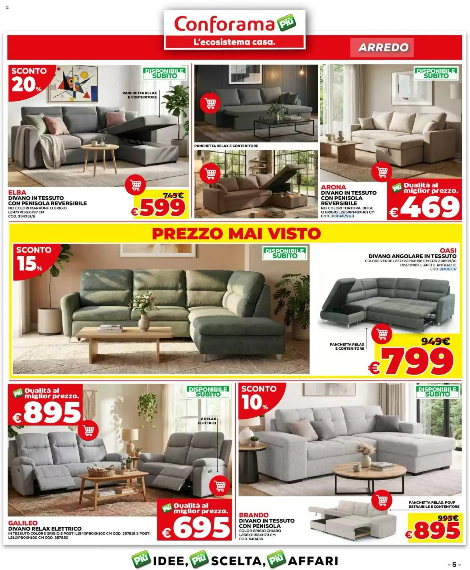 Volantino promozionale Conforama  valide dal 24/08/2026 - Pagina 5.