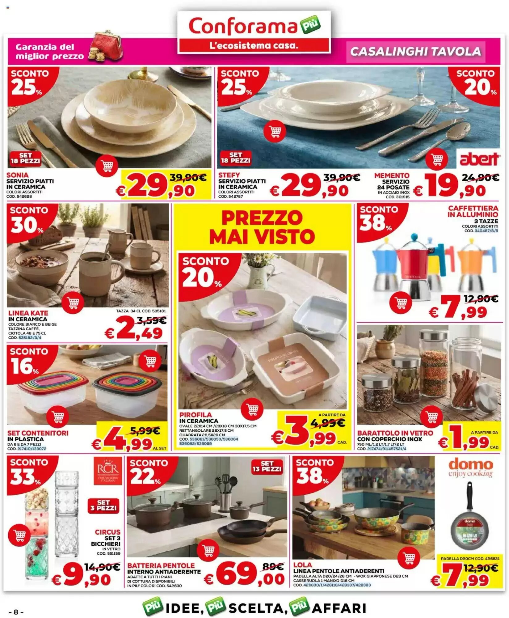 Volantino promozionale Conforama  valide dal 24/08/2026 - Pagina 8.