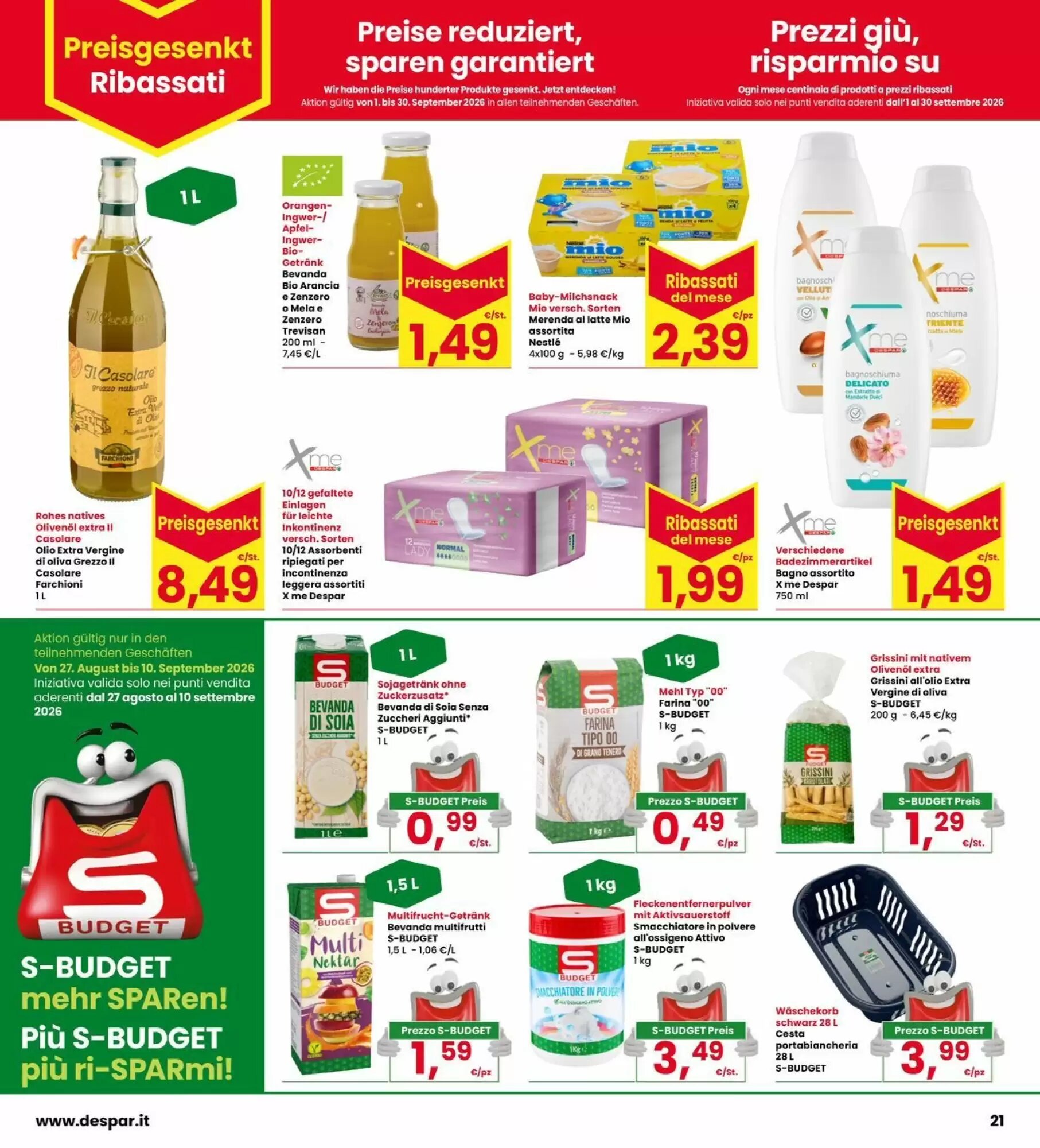 Volantino promozionale Interspar  valide dal 24/08/2026 - Pagina 21.