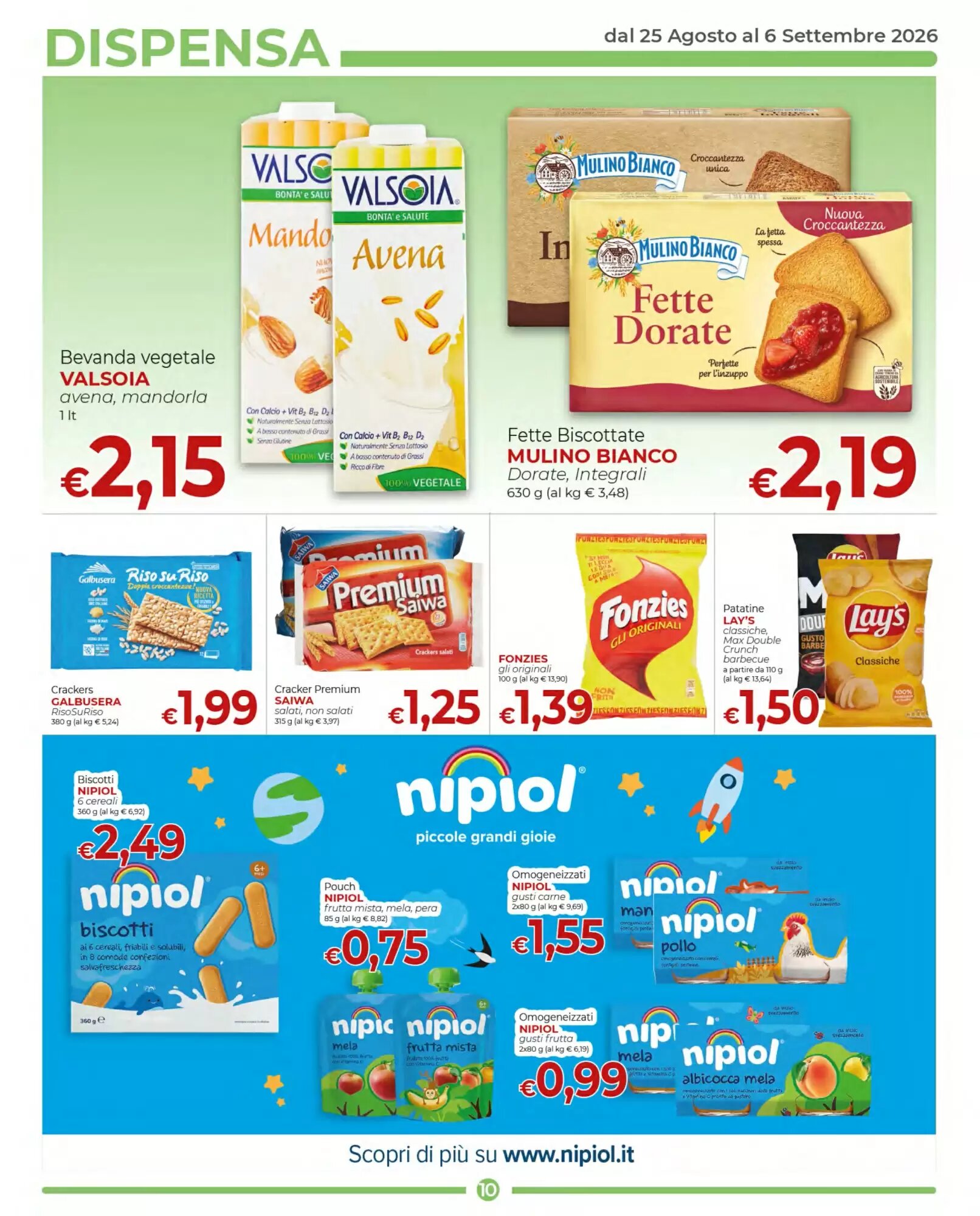 Volantino promozionale Maxi Nonna Isa  valide dal 25/08/2026 - Pagina 10.
