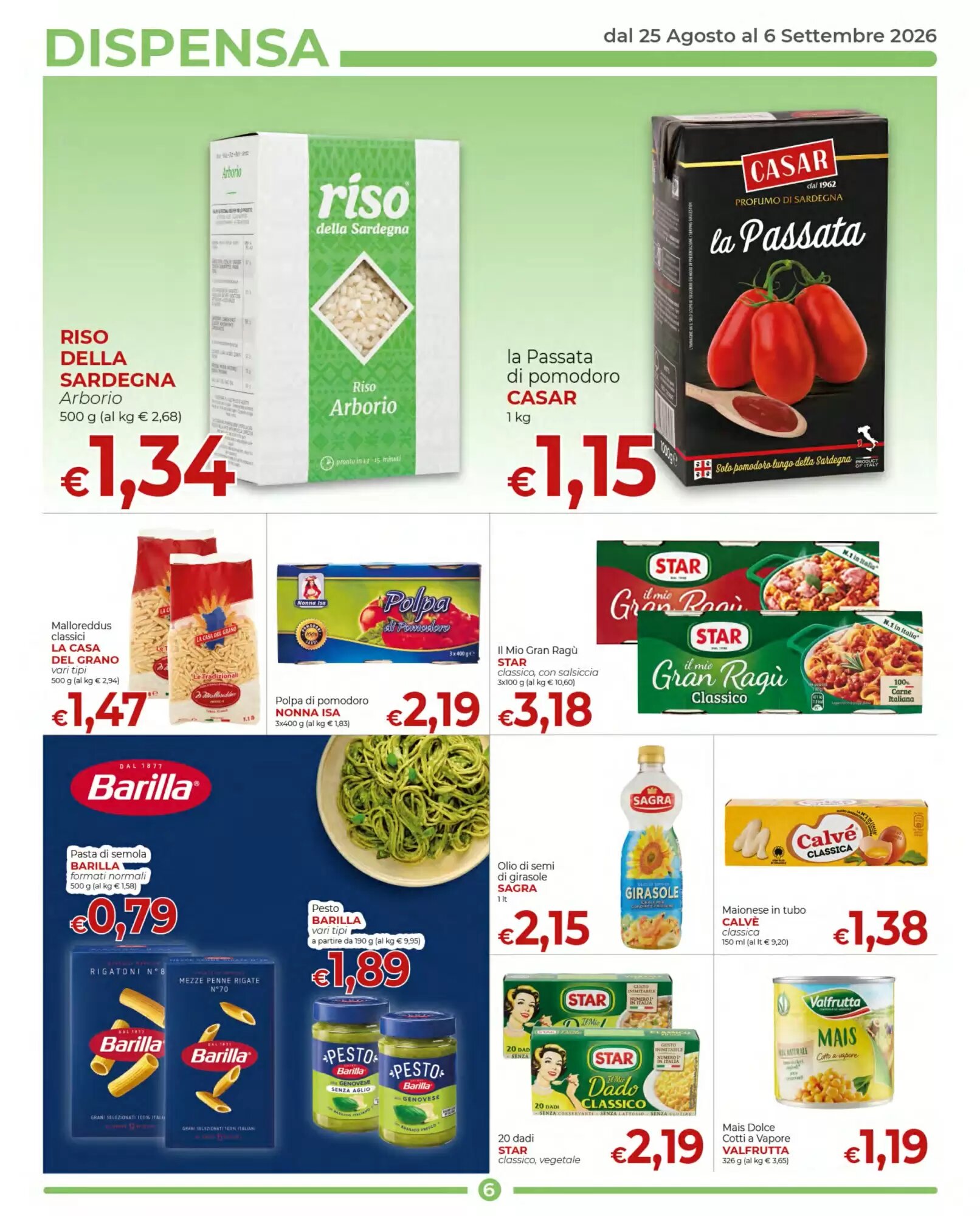 Volantino promozionale Maxi Nonna Isa  valide dal 25/08/2026 - Pagina 6.