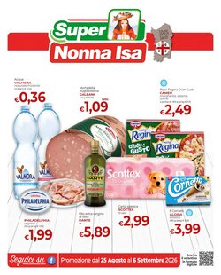 Volantino promozionale Supermercati Nonna Isa  valide dal 25/08/2026