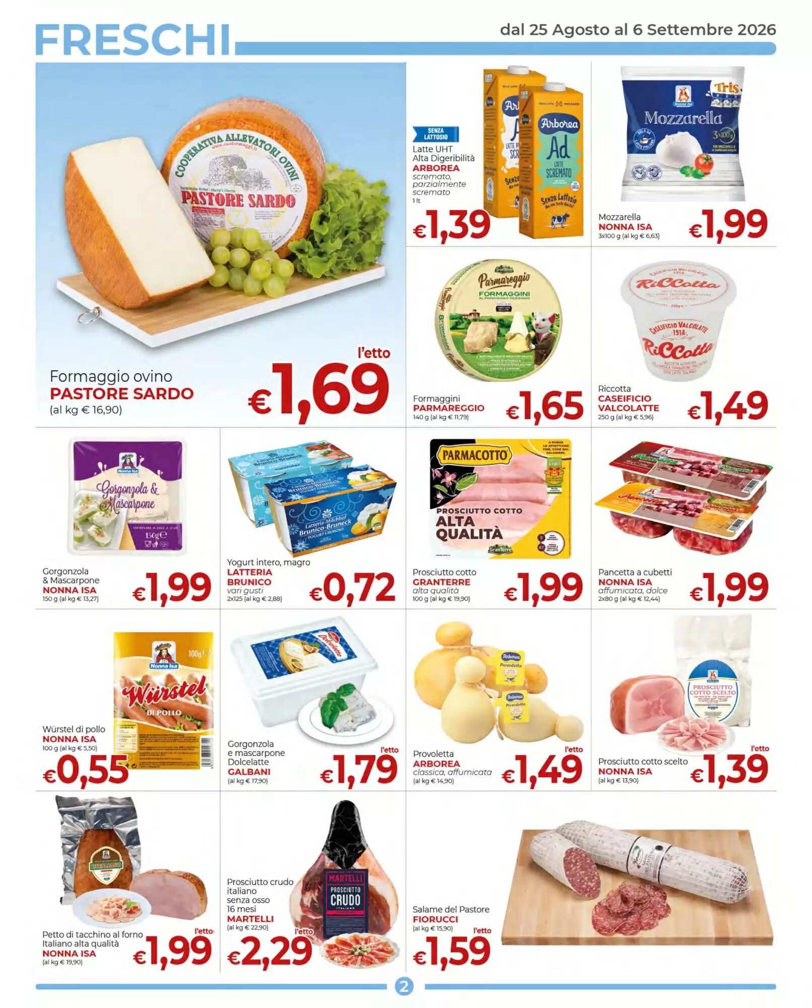 Volantino promozionale Supermercati Nonna Isa  valide dal 25/08/2026 - Pagina 2.