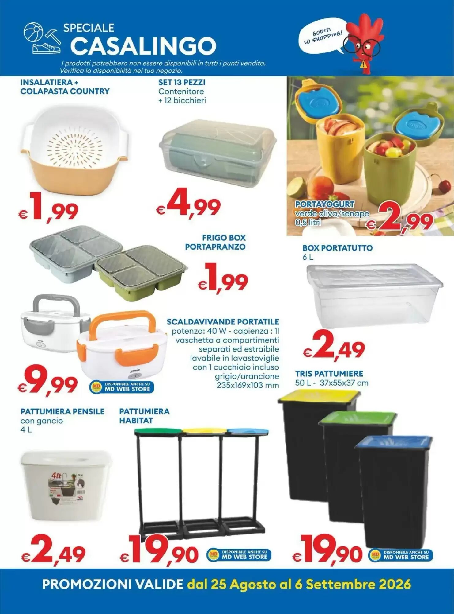 Volantino promozionale MD Discount  valide dal 25/08/2026 - Pagina 30.