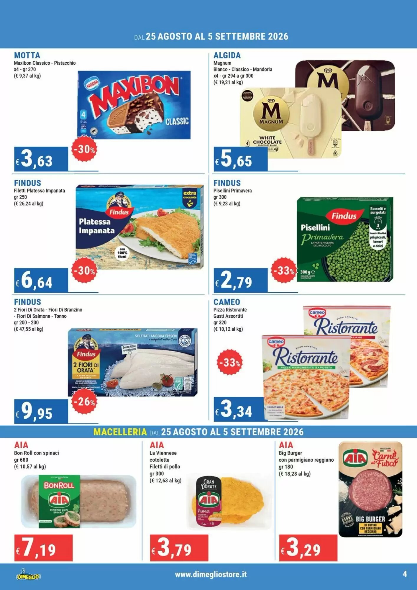 Volantino promozionale DiMeglio  valide dal 25/08/2026 - Pagina 4.