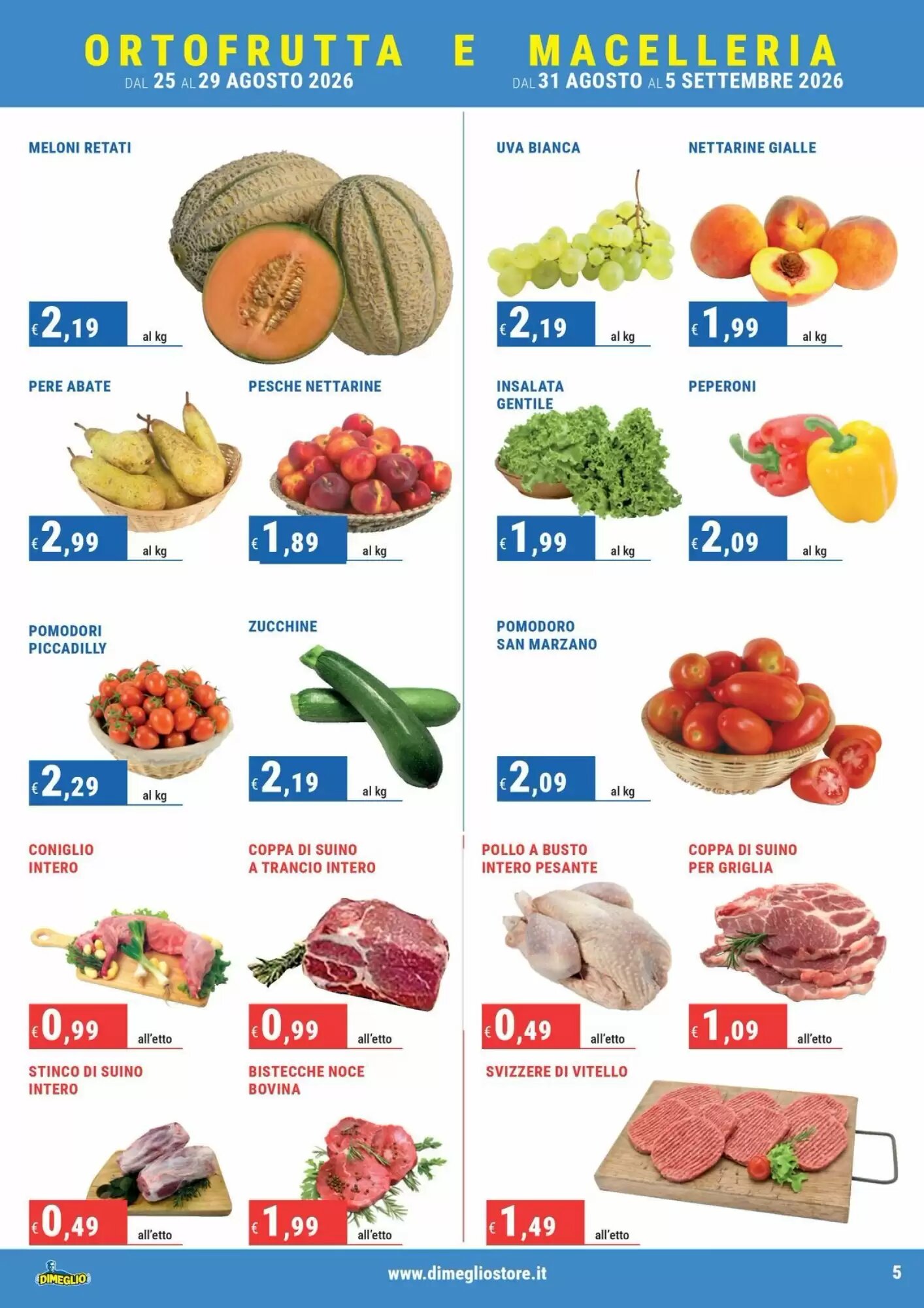 Volantino promozionale DiMeglio  valide dal 25/08/2026 - Pagina 5.