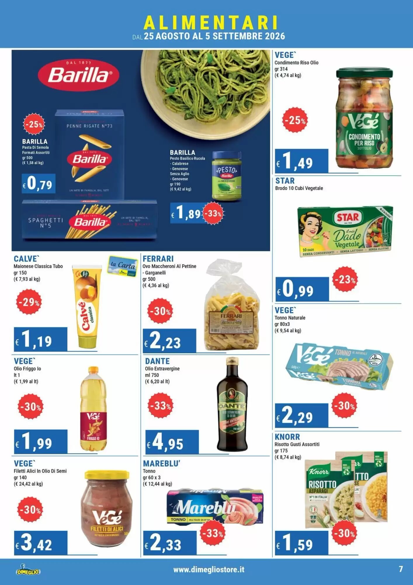 Volantino promozionale DiMeglio  valide dal 25/08/2026 - Pagina 7.