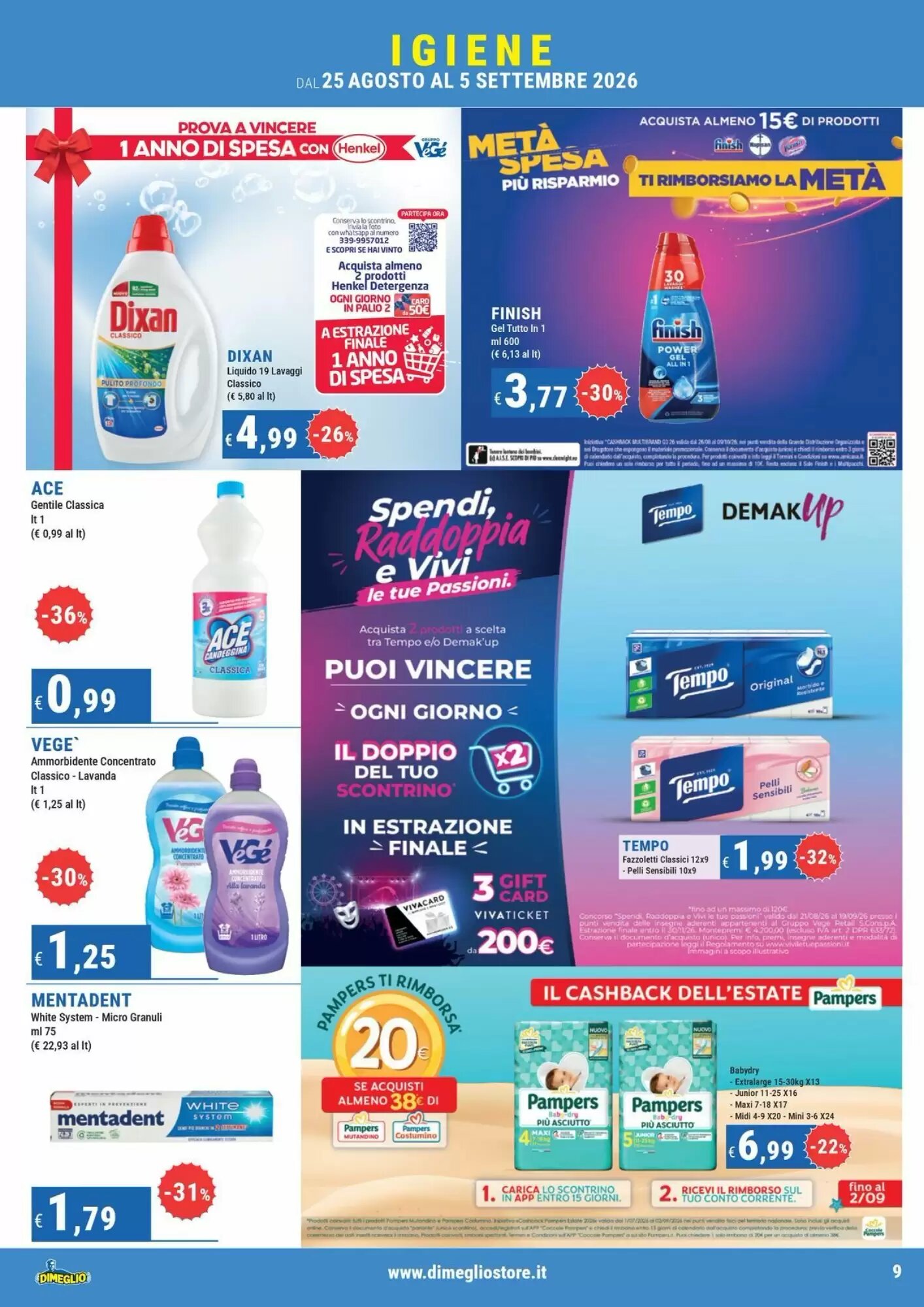 Volantino promozionale DiMeglio  valide dal 25/08/2026 - Pagina 9.