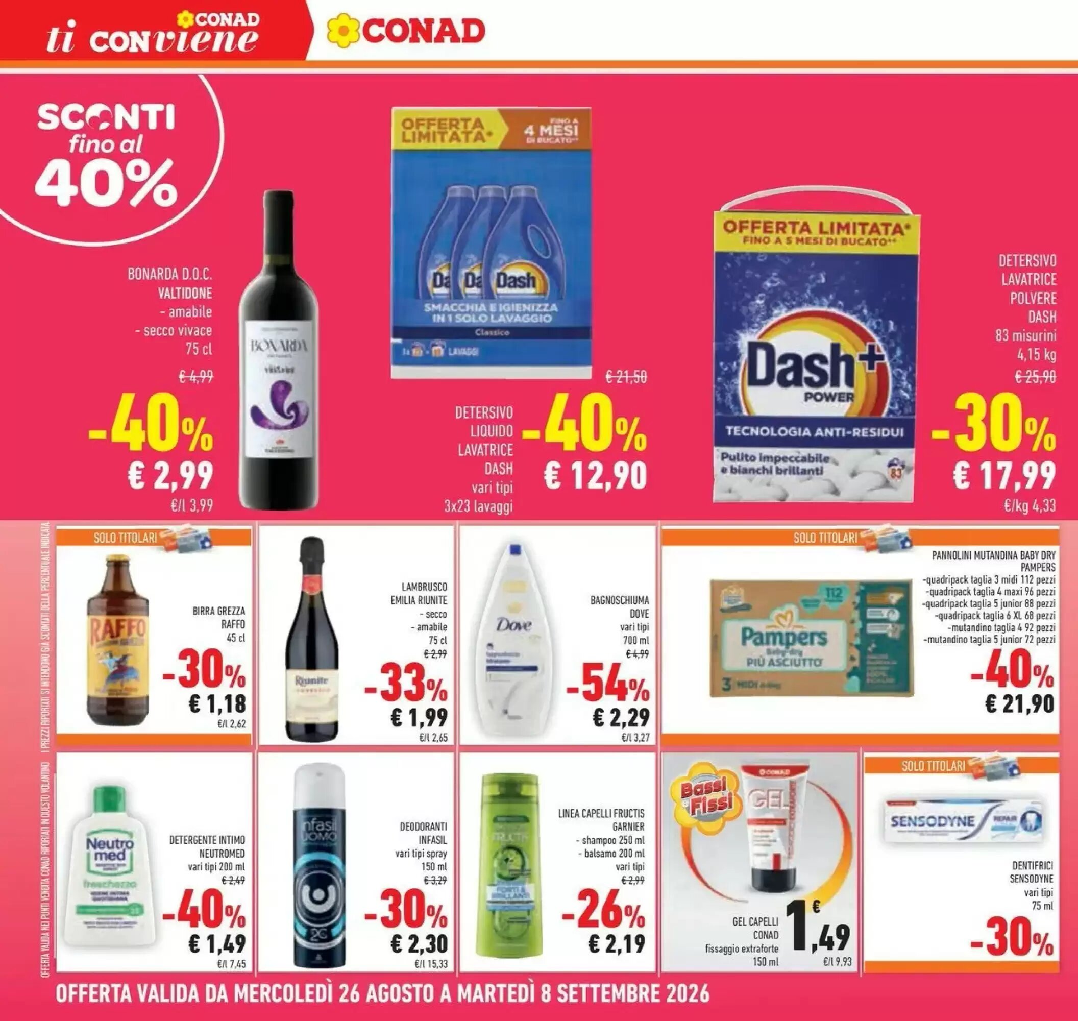 Volantino promozionale Conad  valide dal 25/08/2026 - Pagina 24.
