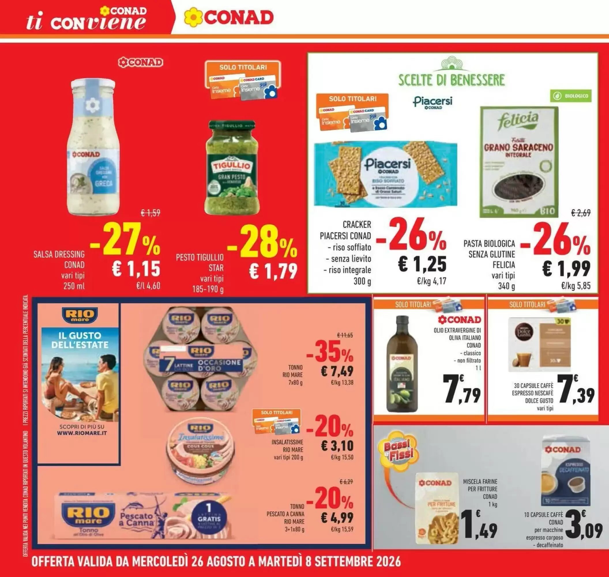 Volantino promozionale Conad  valide dal 25/08/2026 - Pagina 30.