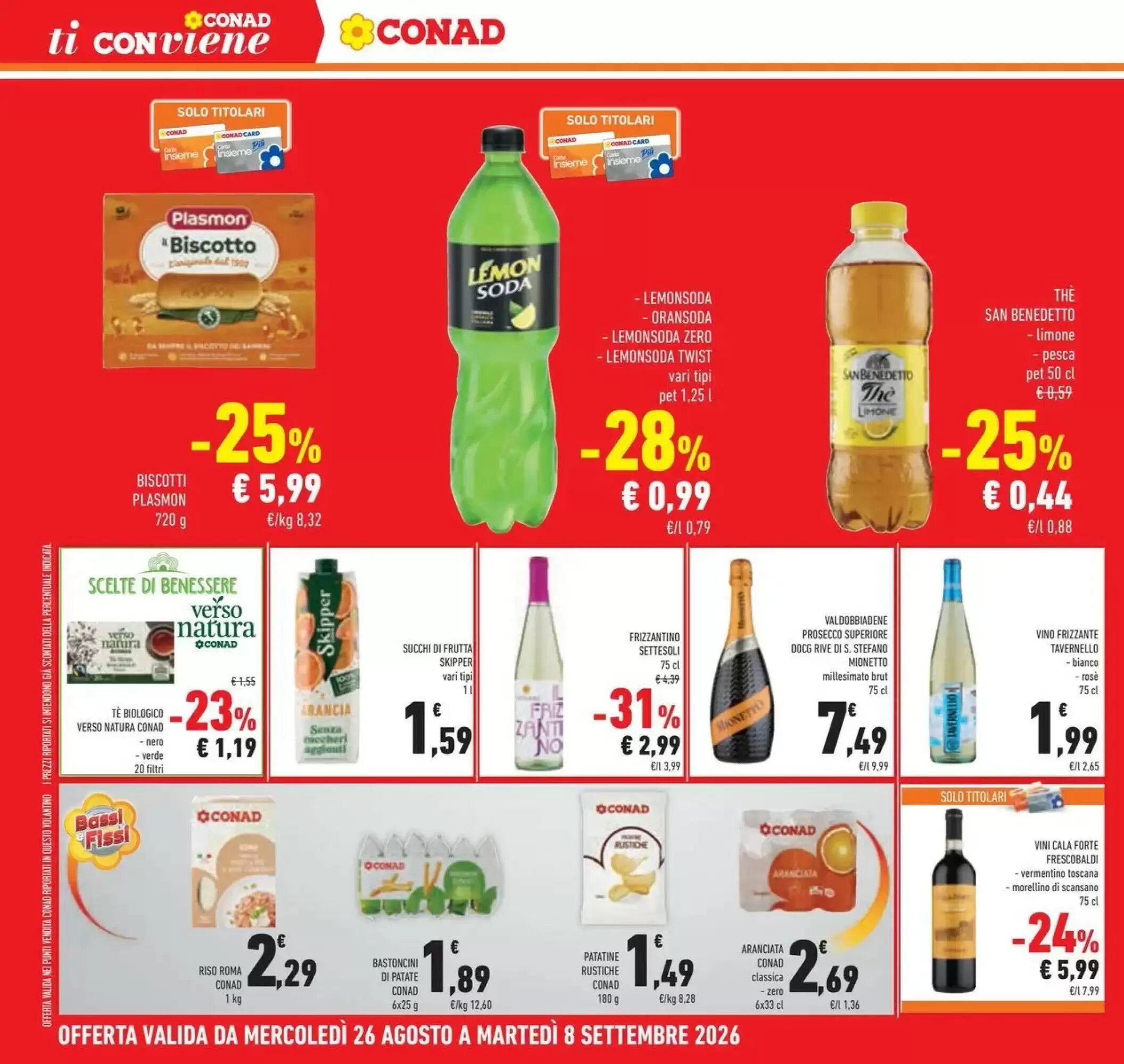 Volantino promozionale Conad  valide dal 25/08/2026 - Pagina 32.