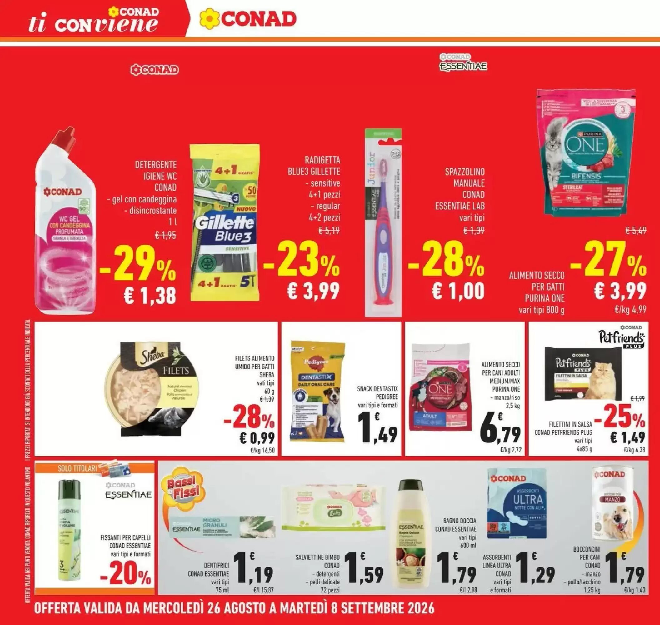Volantino promozionale Conad  valide dal 25/08/2026 - Pagina 34.