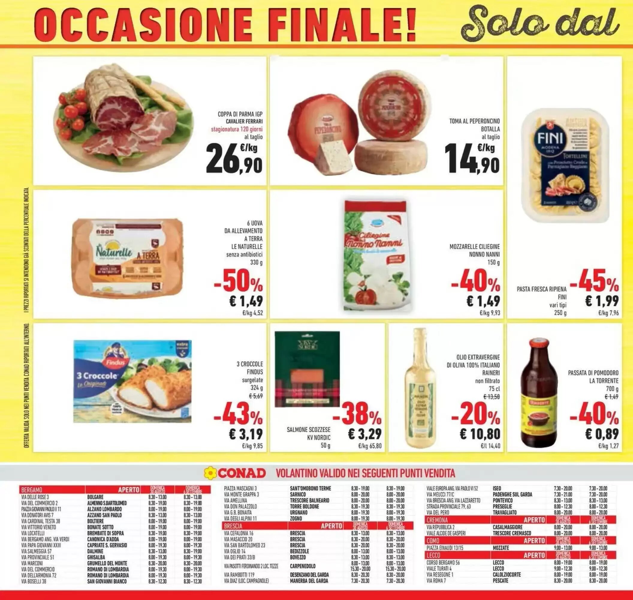 Volantino promozionale Conad  valide dal 25/08/2026 - Pagina 38.