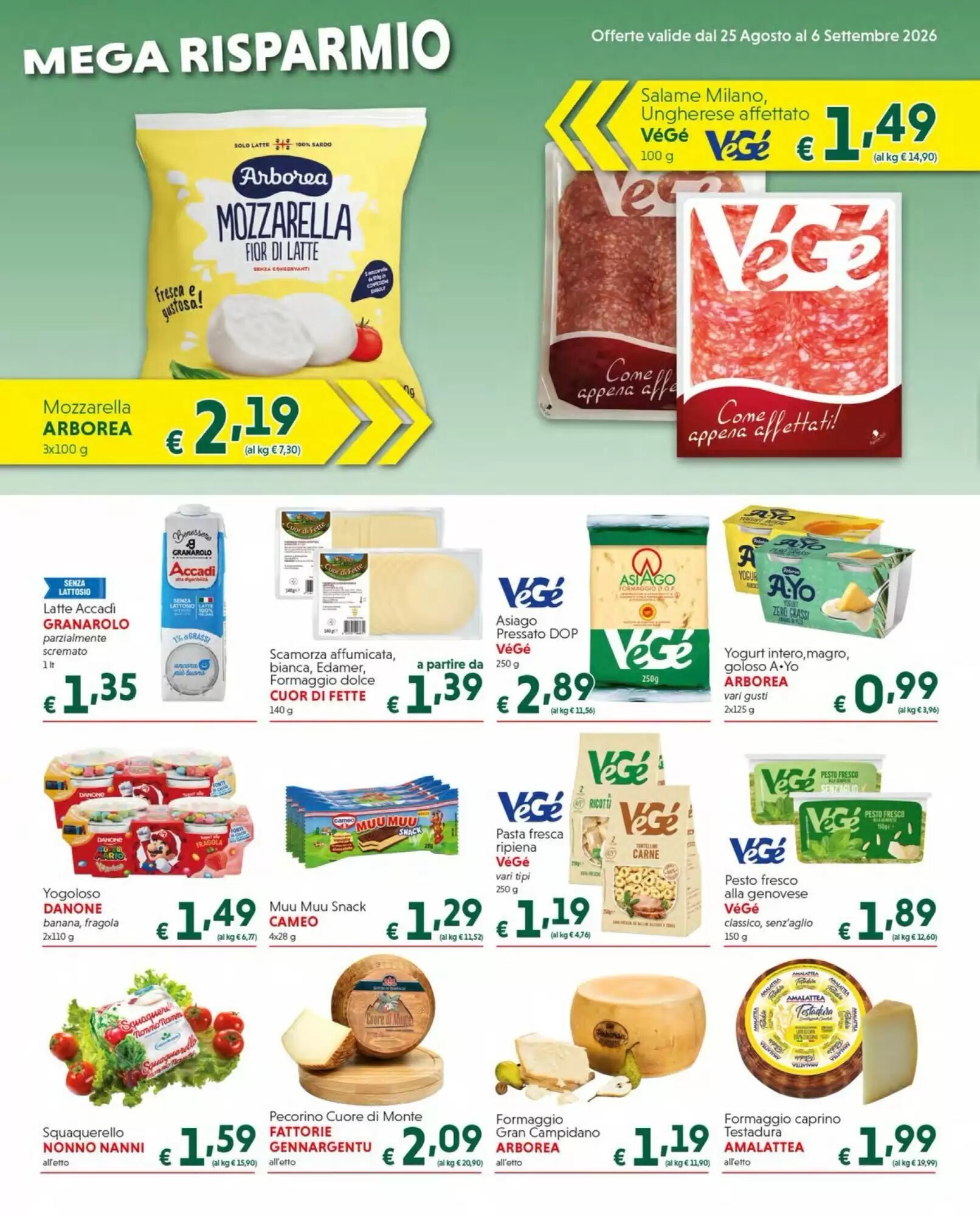 Volantino promozionale DiMeglio valide dal 25/08/2026 - Pagina 1.