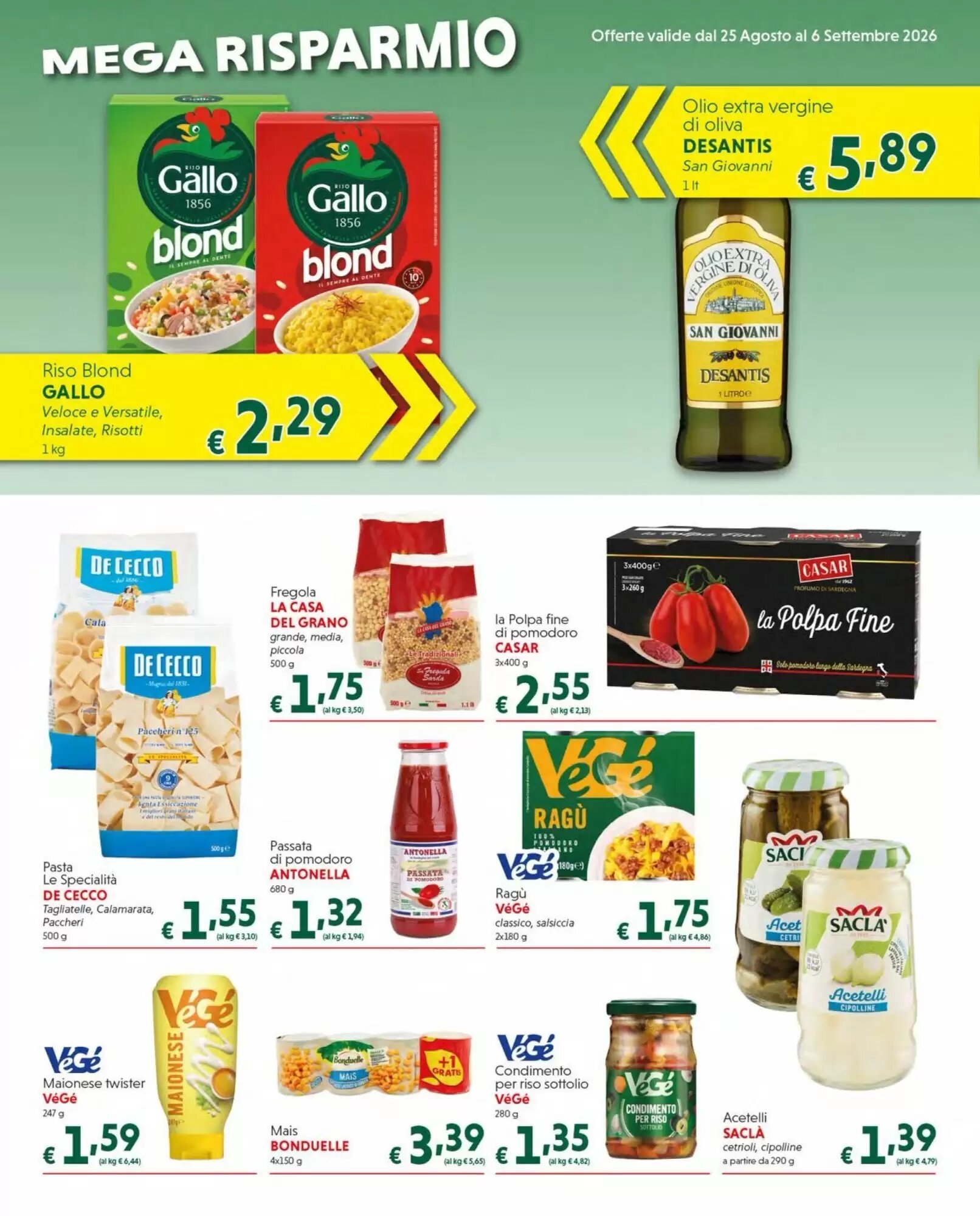 Volantino promozionale DiMeglio  valide dal 25/08/2026 - Pagina 3.