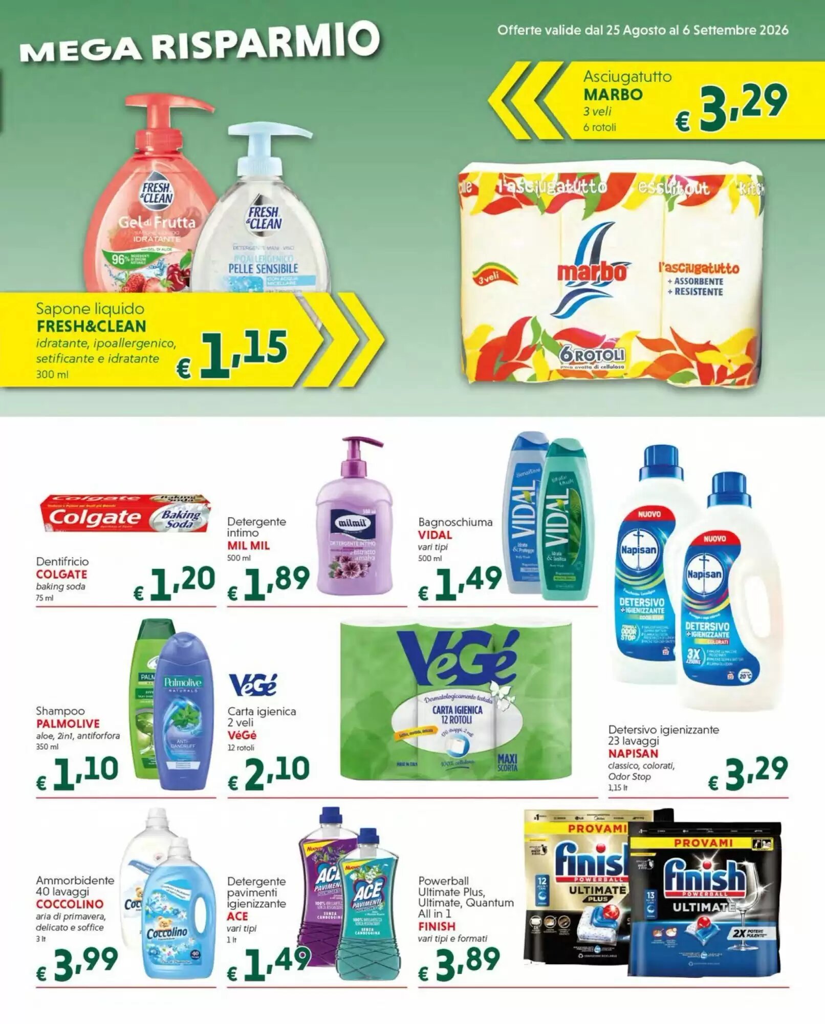 Volantino promozionale DiMeglio  valide dal 25/08/2026 - Pagina 6.