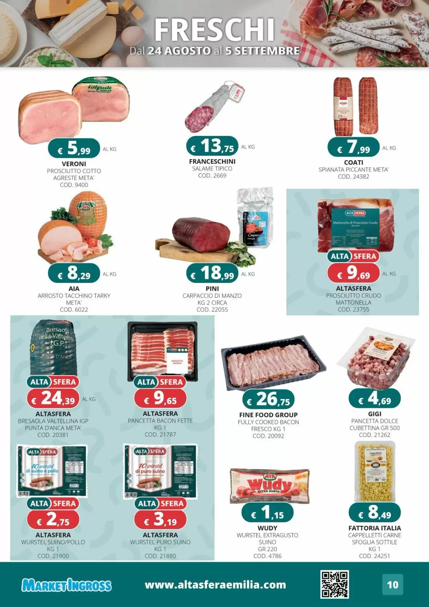Volantino promozionale Altasfera  valide dal 25/08/2026 - Pagina 10.