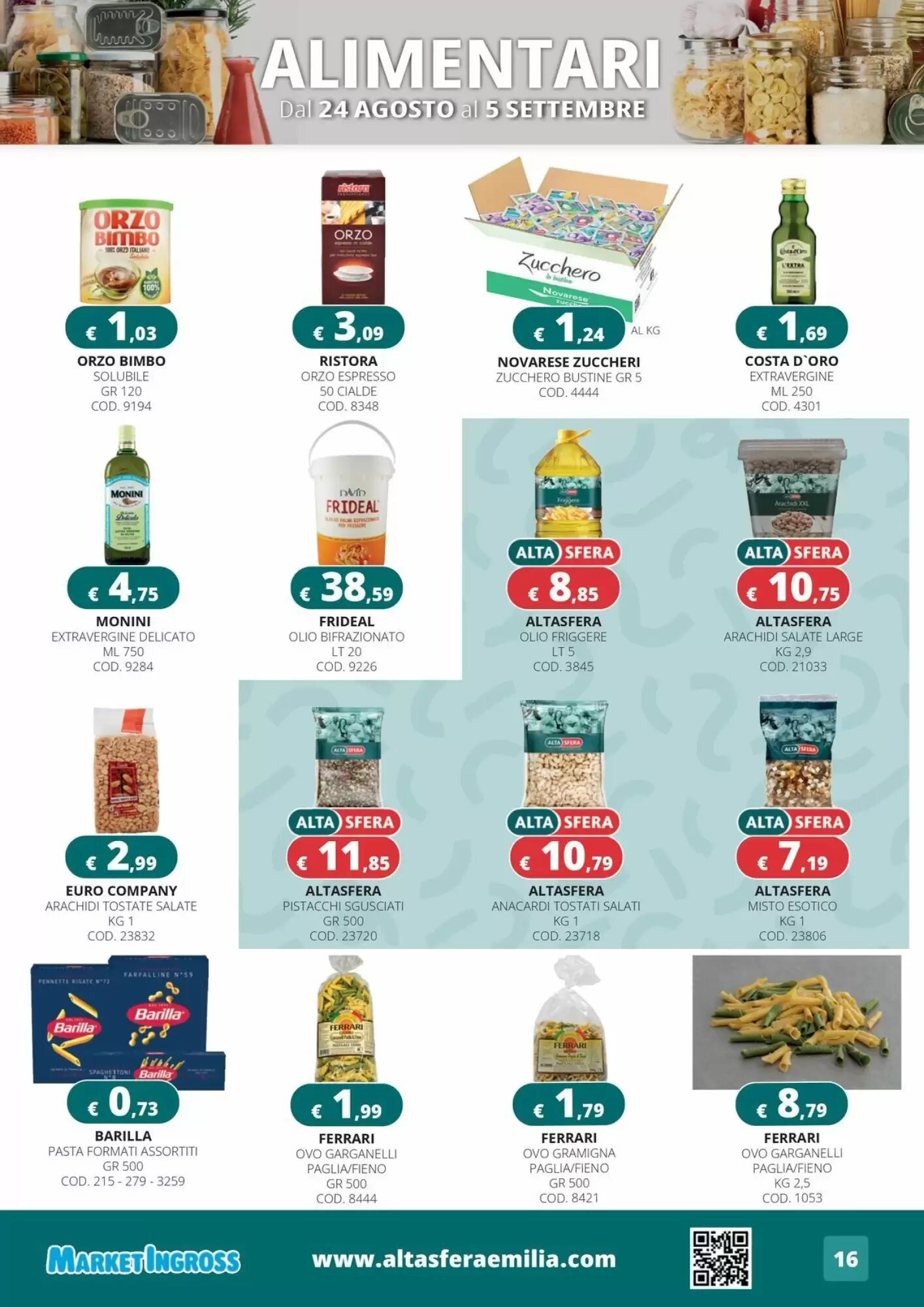 Volantino promozionale Altasfera  valide dal 25/08/2026 - Pagina 16.