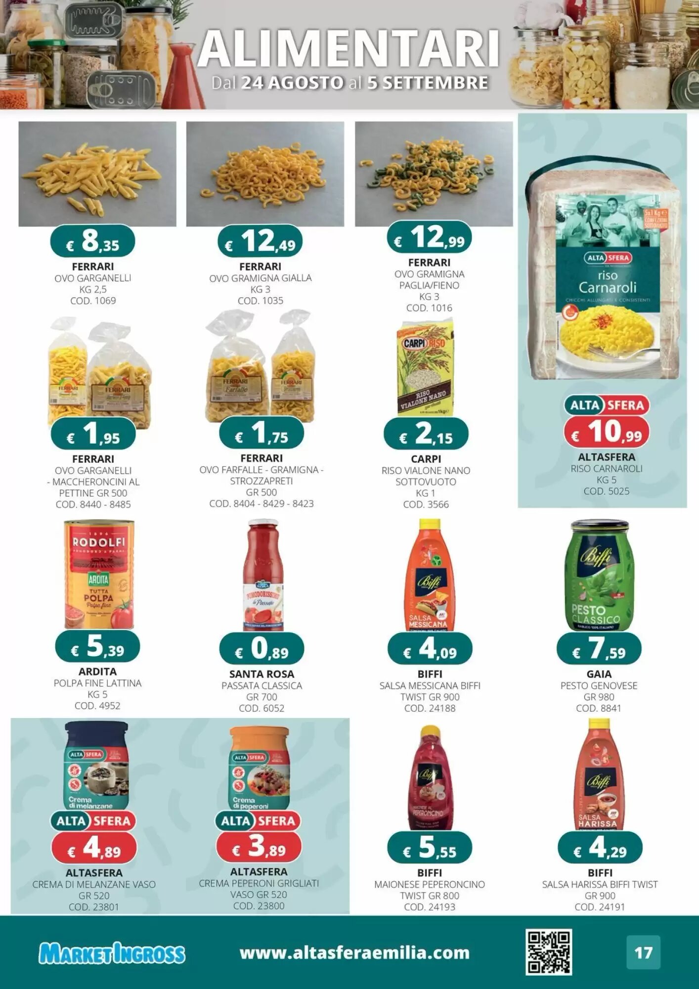 Volantino promozionale Altasfera  valide dal 25/08/2026 - Pagina 17.