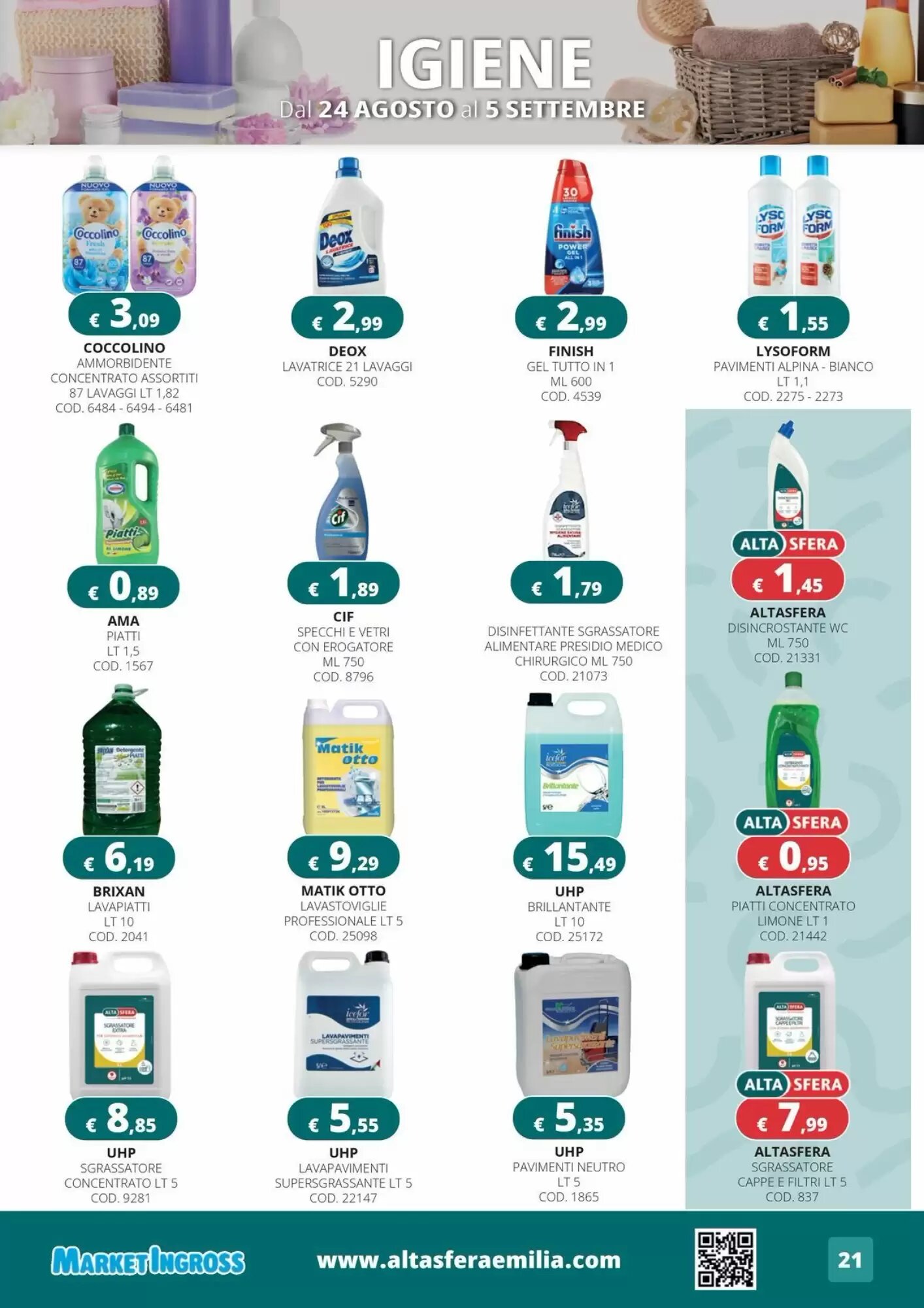 Volantino promozionale Altasfera  valide dal 25/08/2026 - Pagina 21.