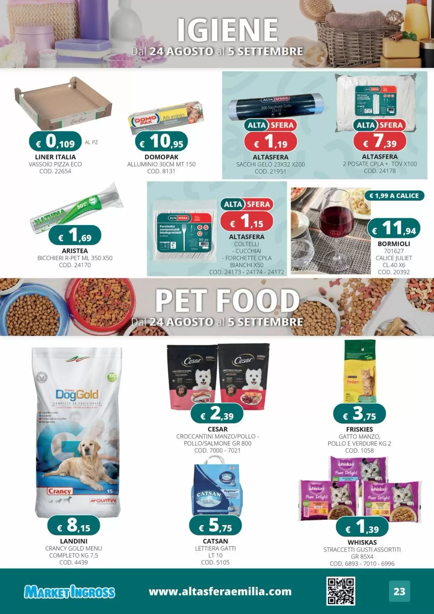 Volantino promozionale Altasfera  valide dal 25/08/2026 - Pagina 23.